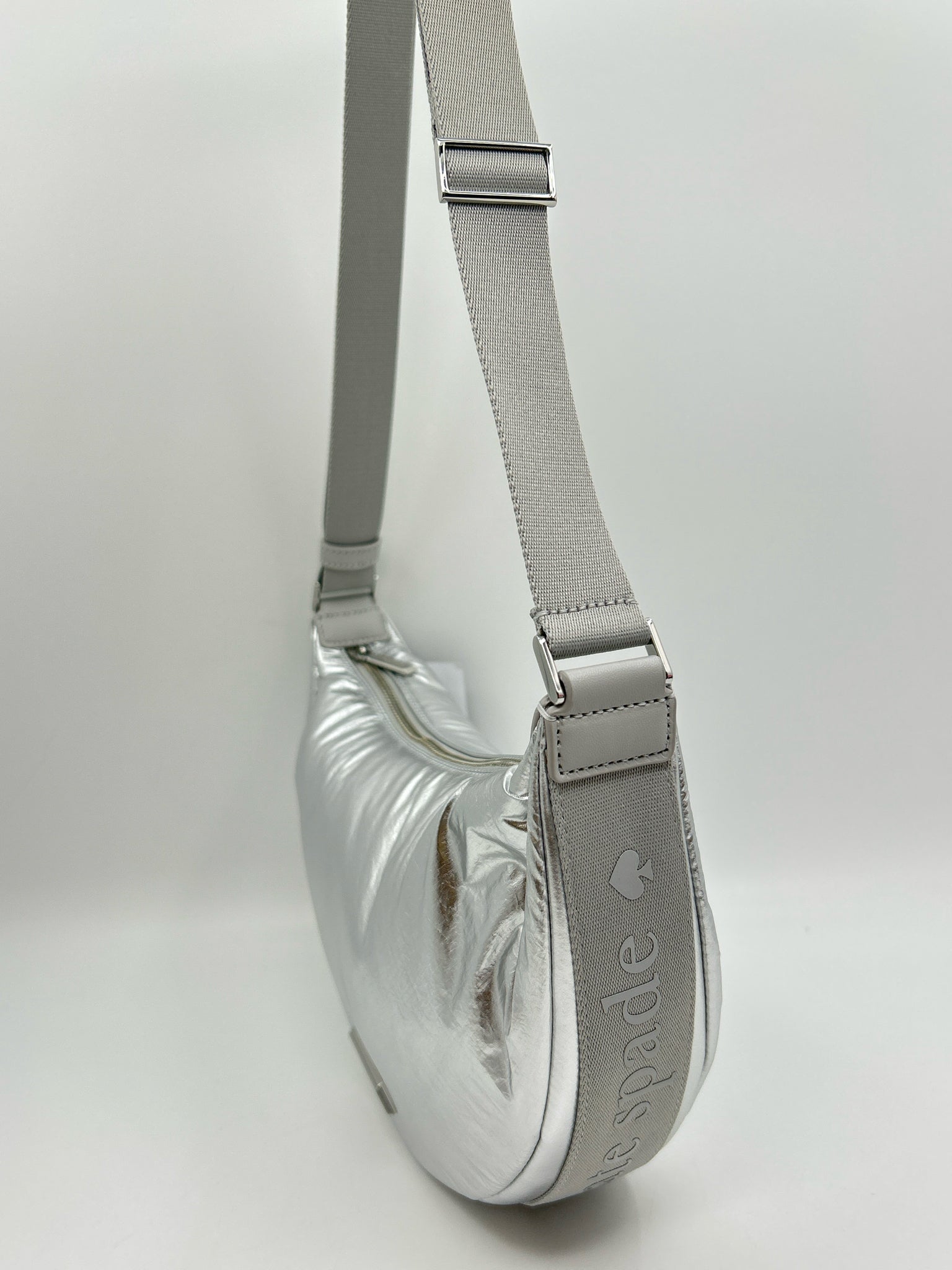 KATE SPADE Silver Metallic Women Purse NWT