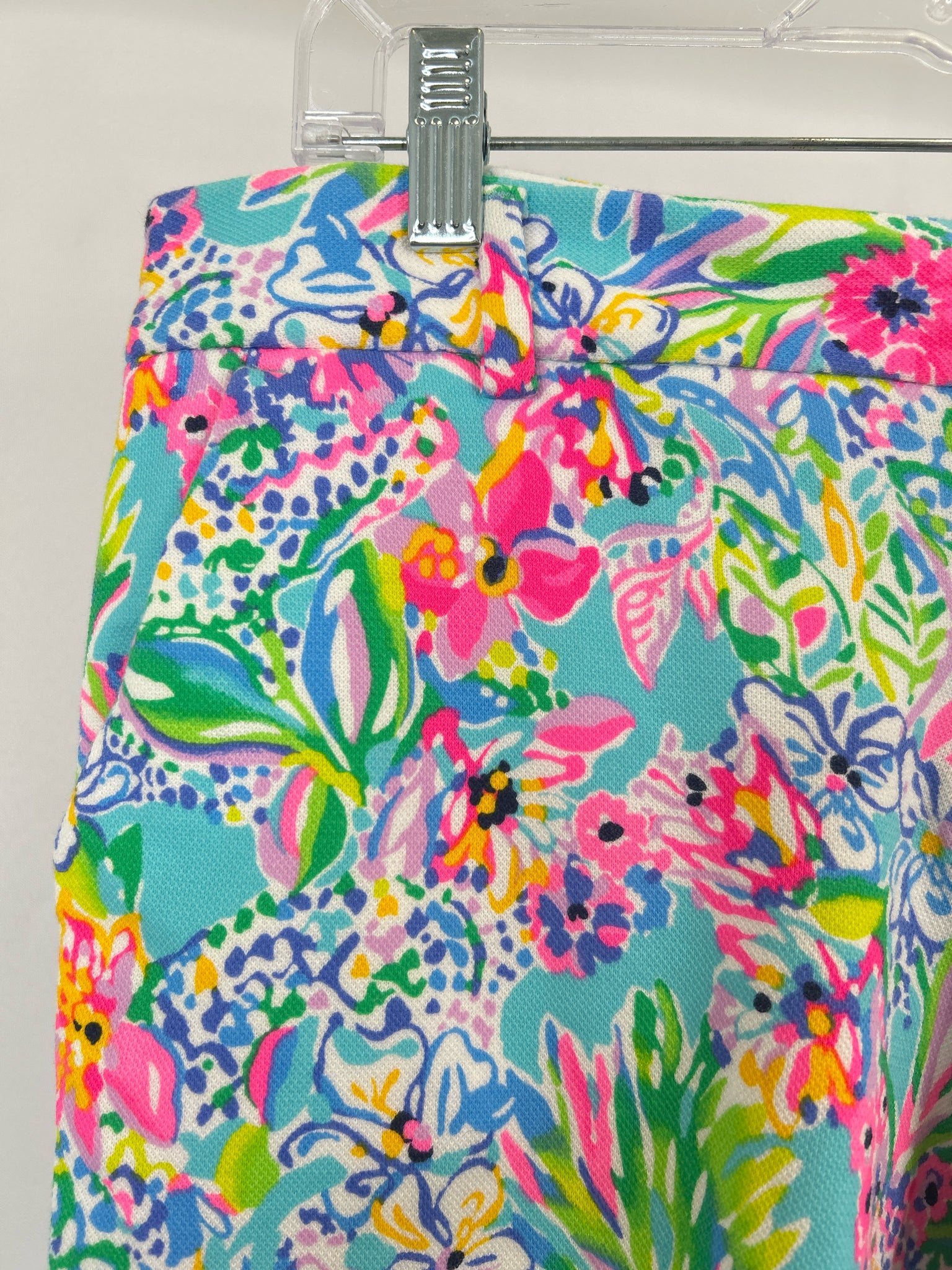 LILLY PULITZER Size 12 Blue floral Women Shorts
