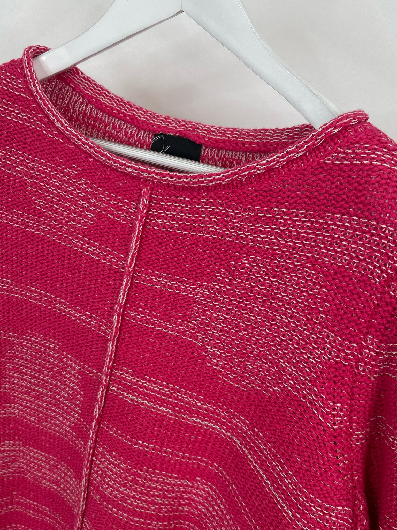 OLIVIA BY HABITAT CLOTHES Size S Pink Striped Women Sweater NWT