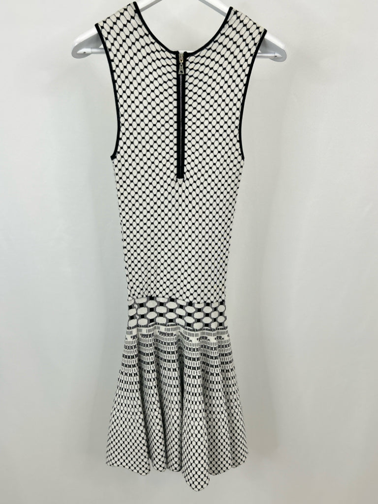 RONNY KOBO Size S White and black Women's Dress