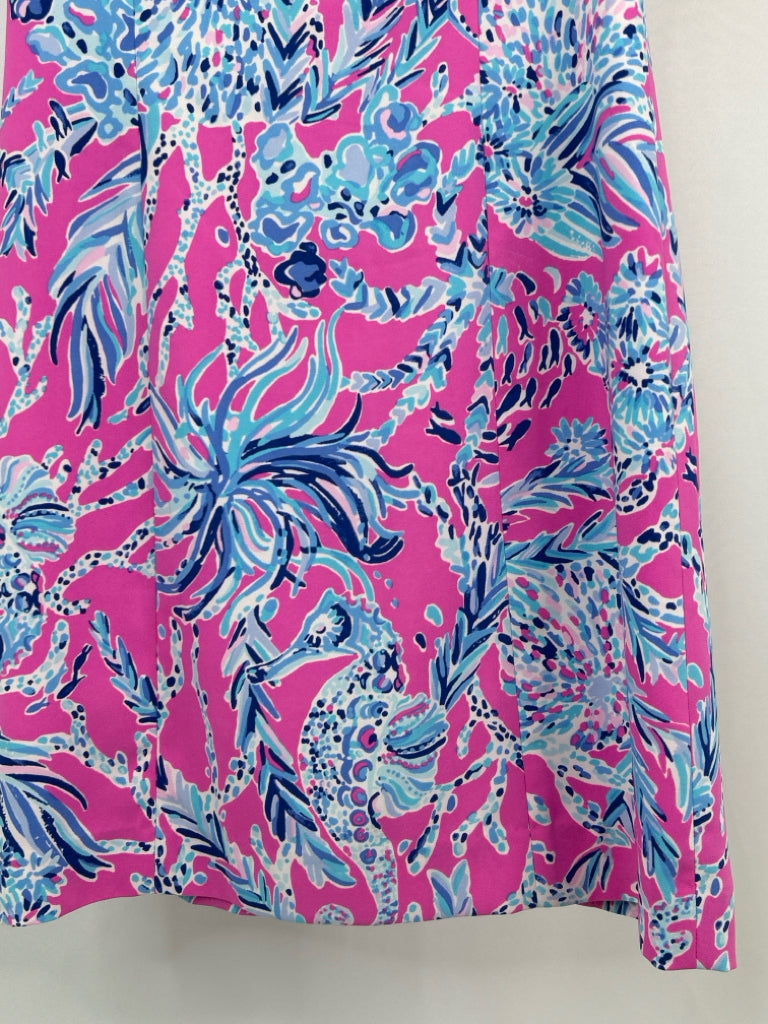 LILLY PULITZER Women Size 8 Pink Print Dress