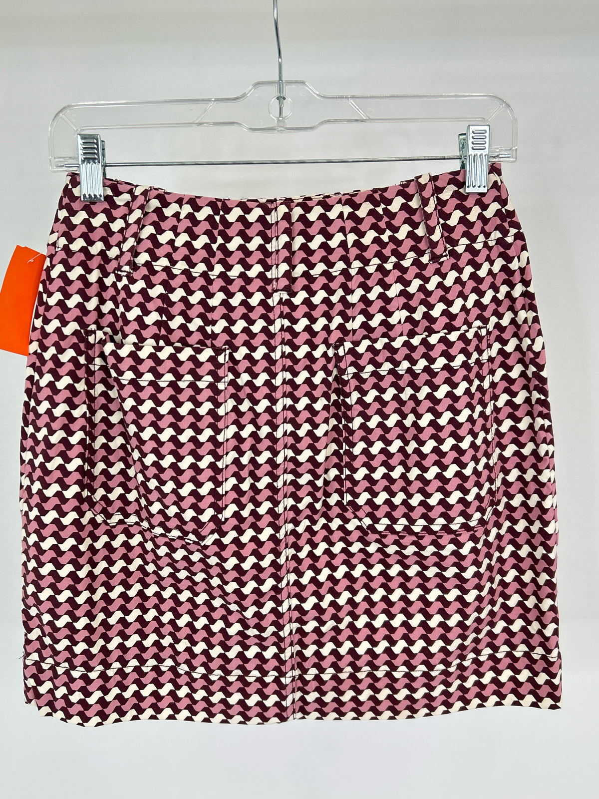 MAEVE Size XS Burgundy Print Women Skirt