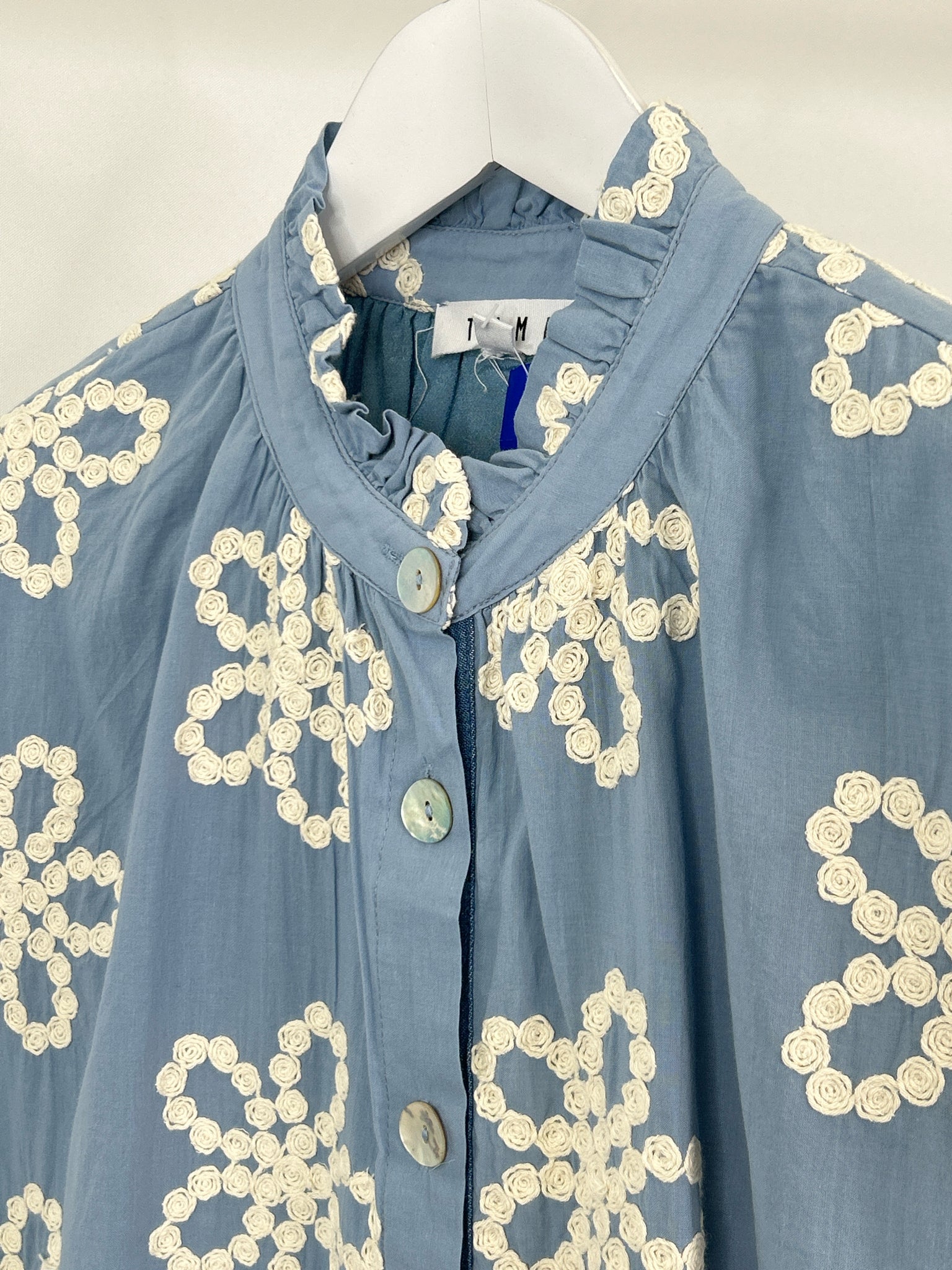 THML Size S BLUE & WHITE Women Dress