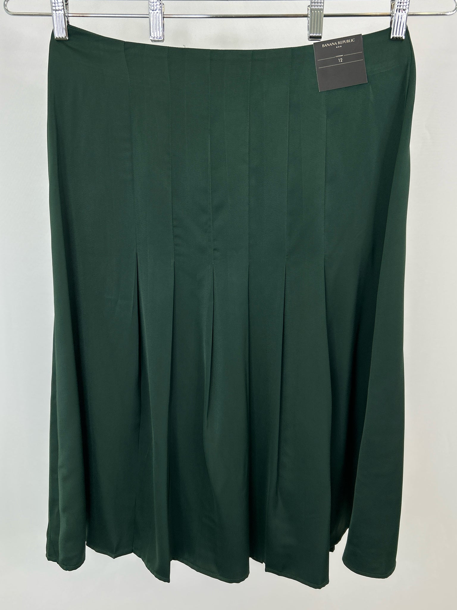 BANANA REPUBLIC Factory Size 12 Hunter Green Women Skirt