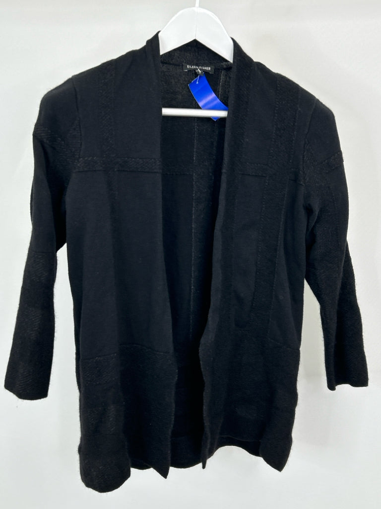 EILEEN FISHER Women Size S Black Cardigan