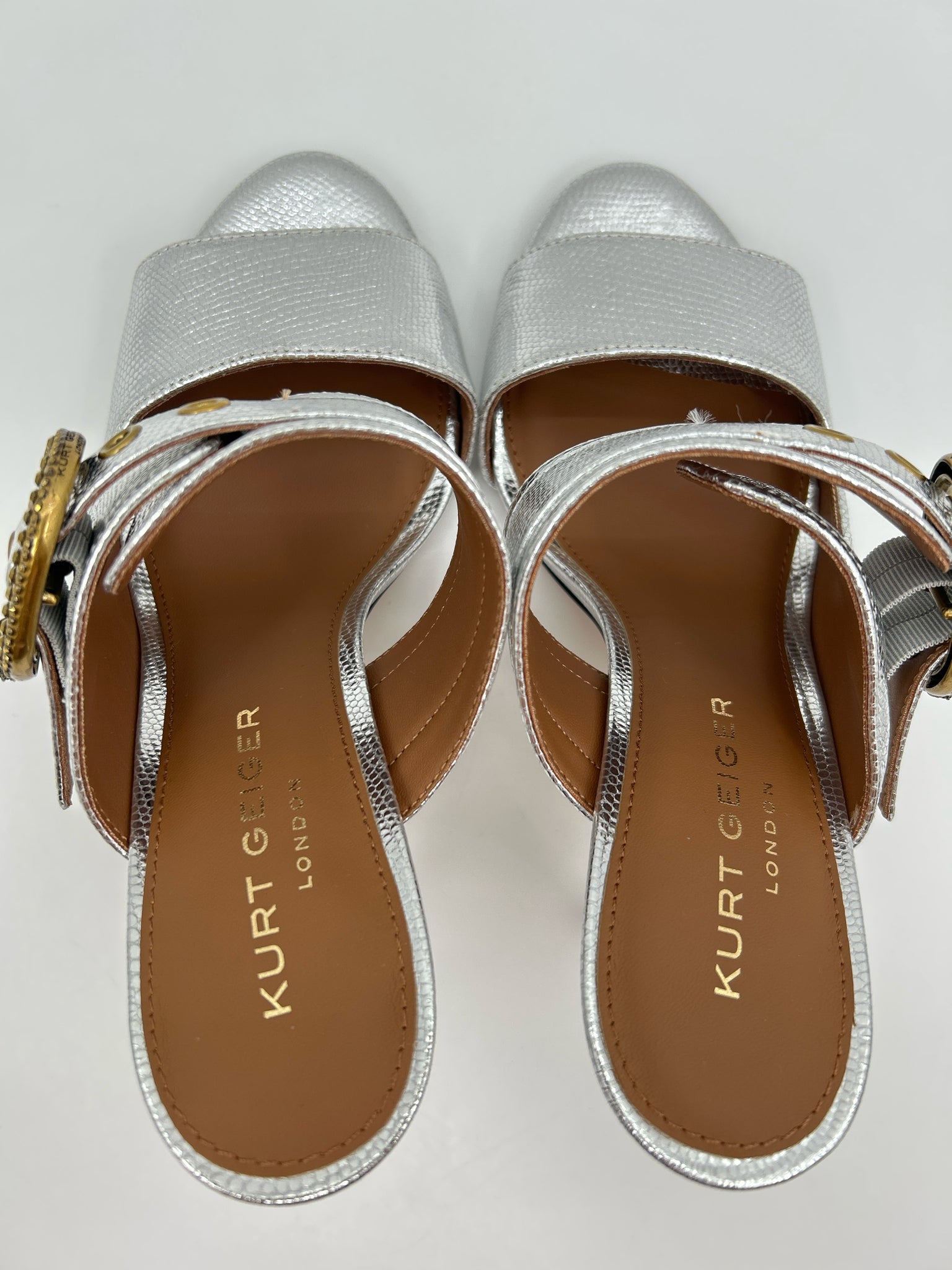 KURT GEIGER Size 11M Silver Women's Sandal