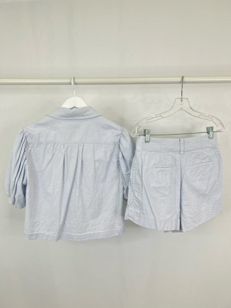 Something Navy Size S light blue Women's 2-Piece w/shorts