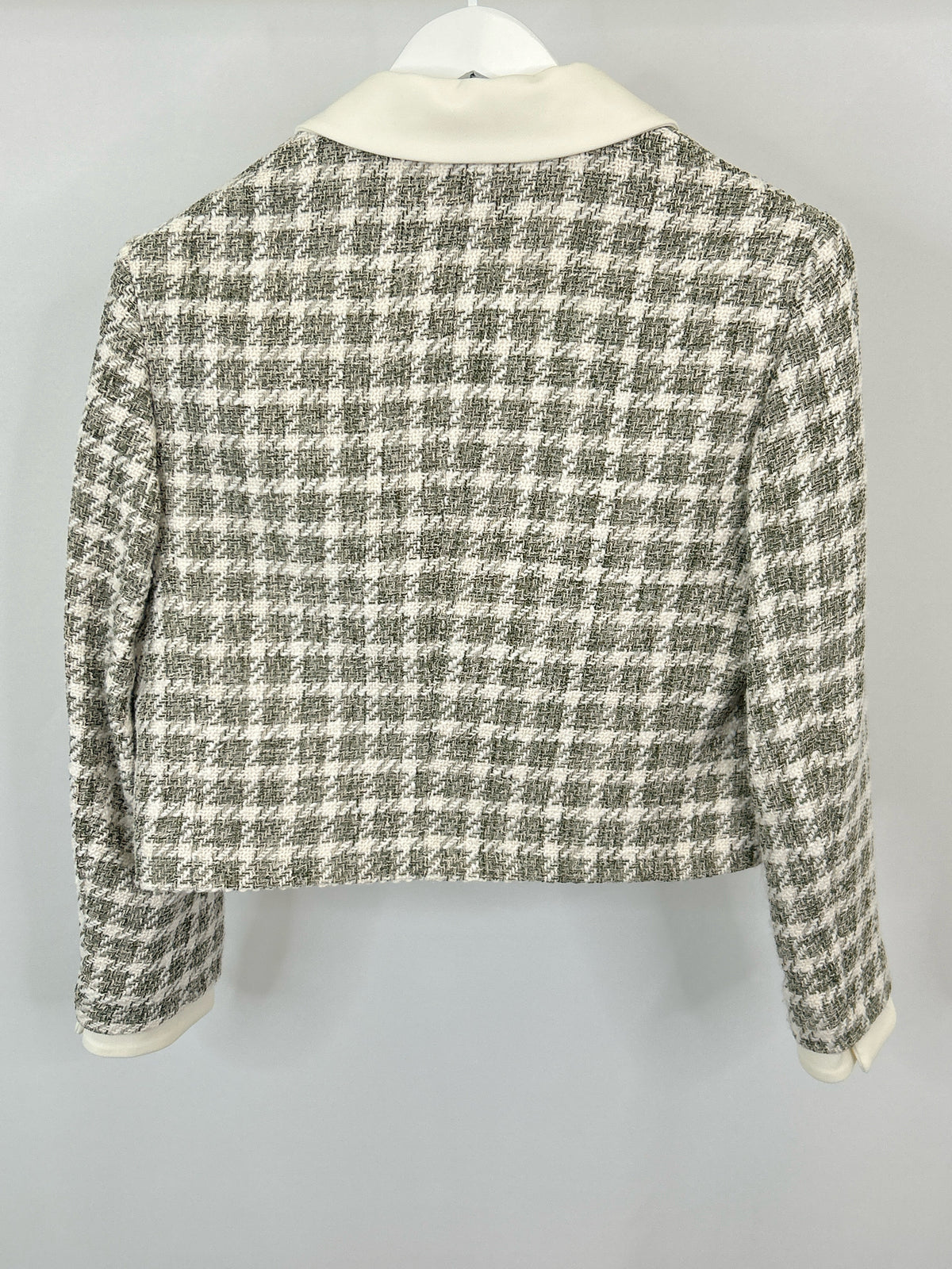 ZARA Size M IVORY AND BLACK Women Blazer