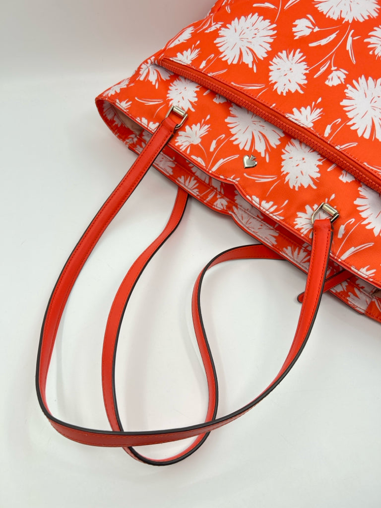 KATE SPADE ORANGE AND WHITE Tote