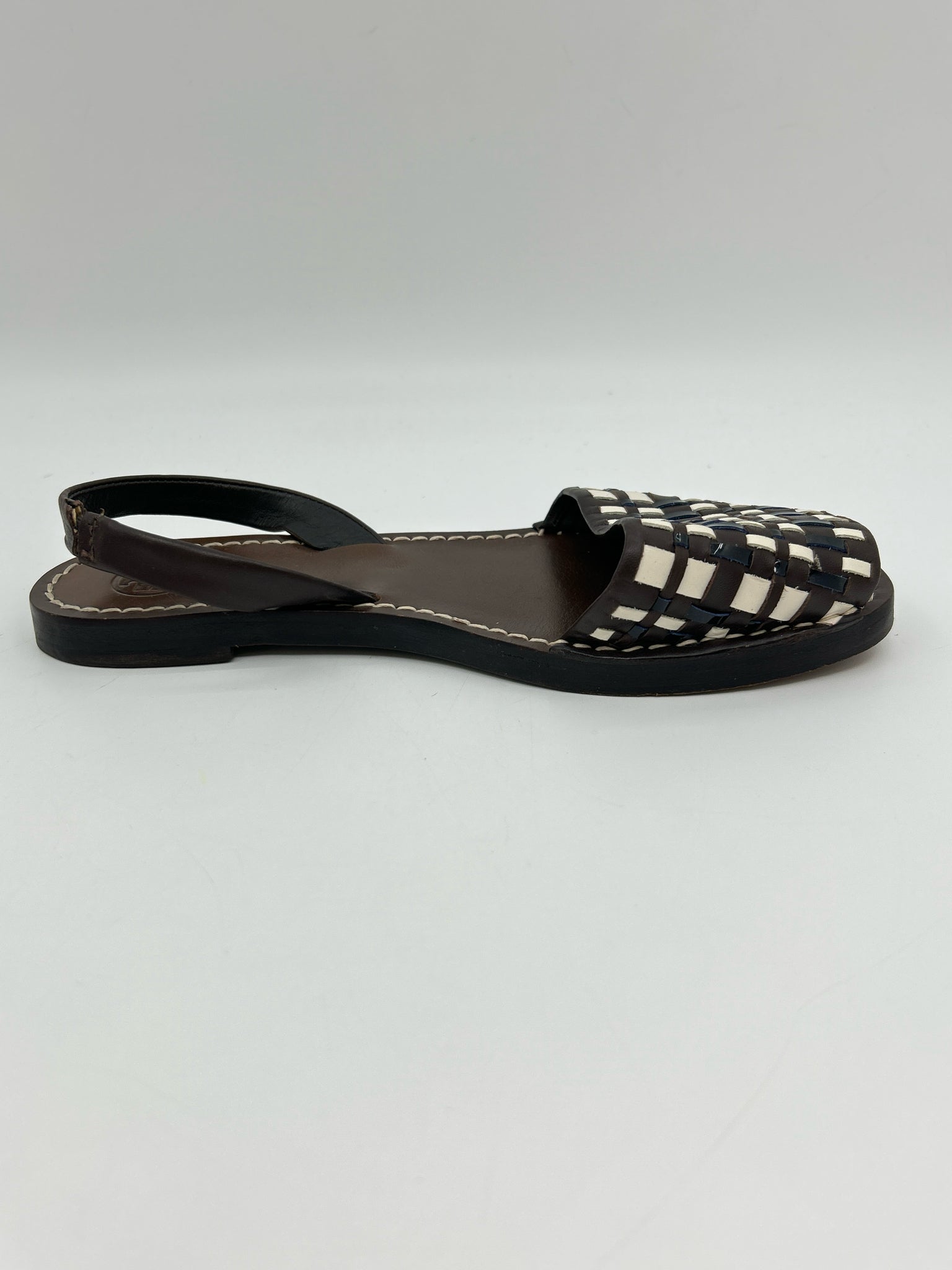 TORY BURCH Size 7.5M DARK BROWN Women Sandal