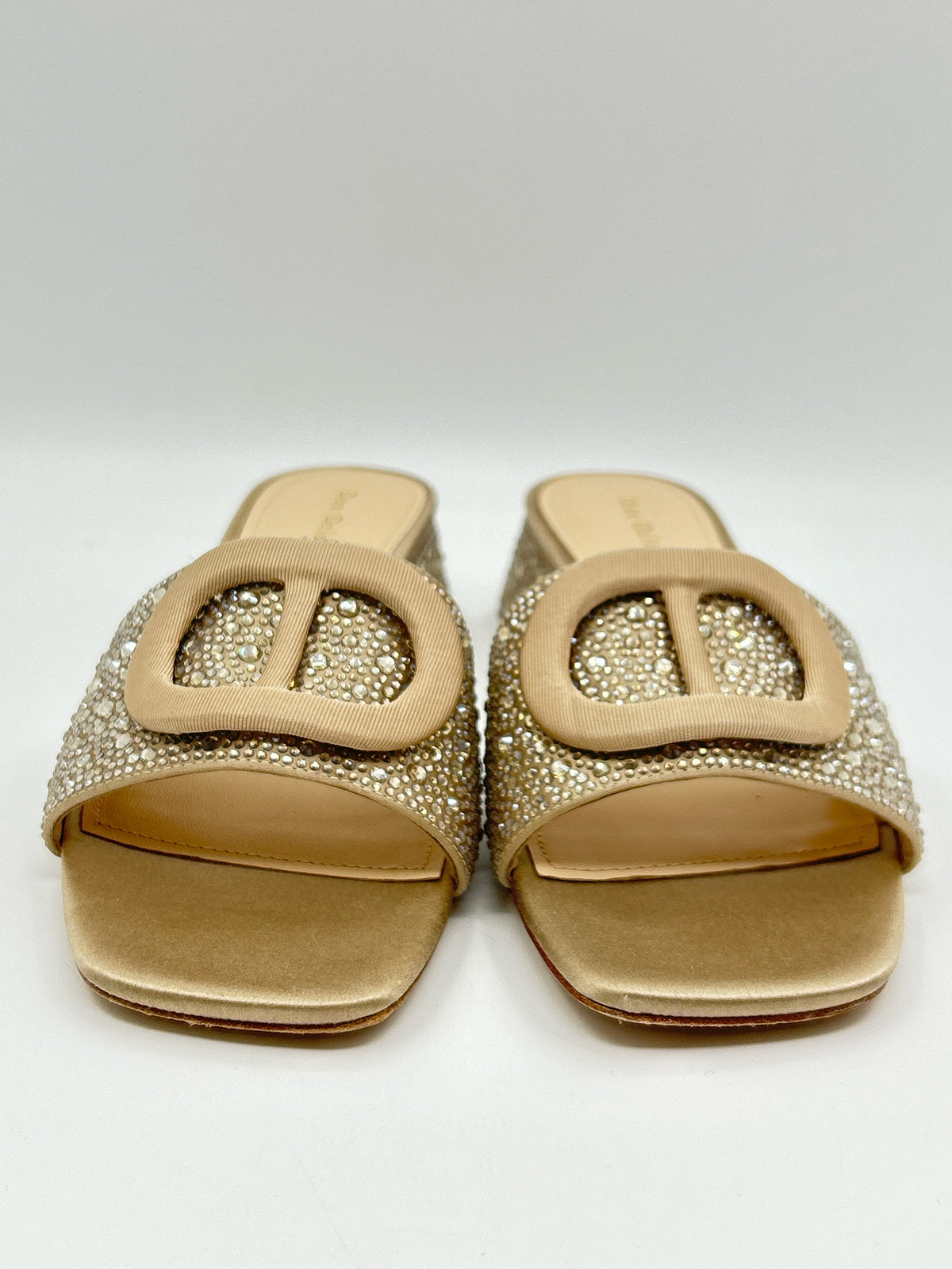 Dee Ocleppo Size 9.5 Champagne Women Sandal