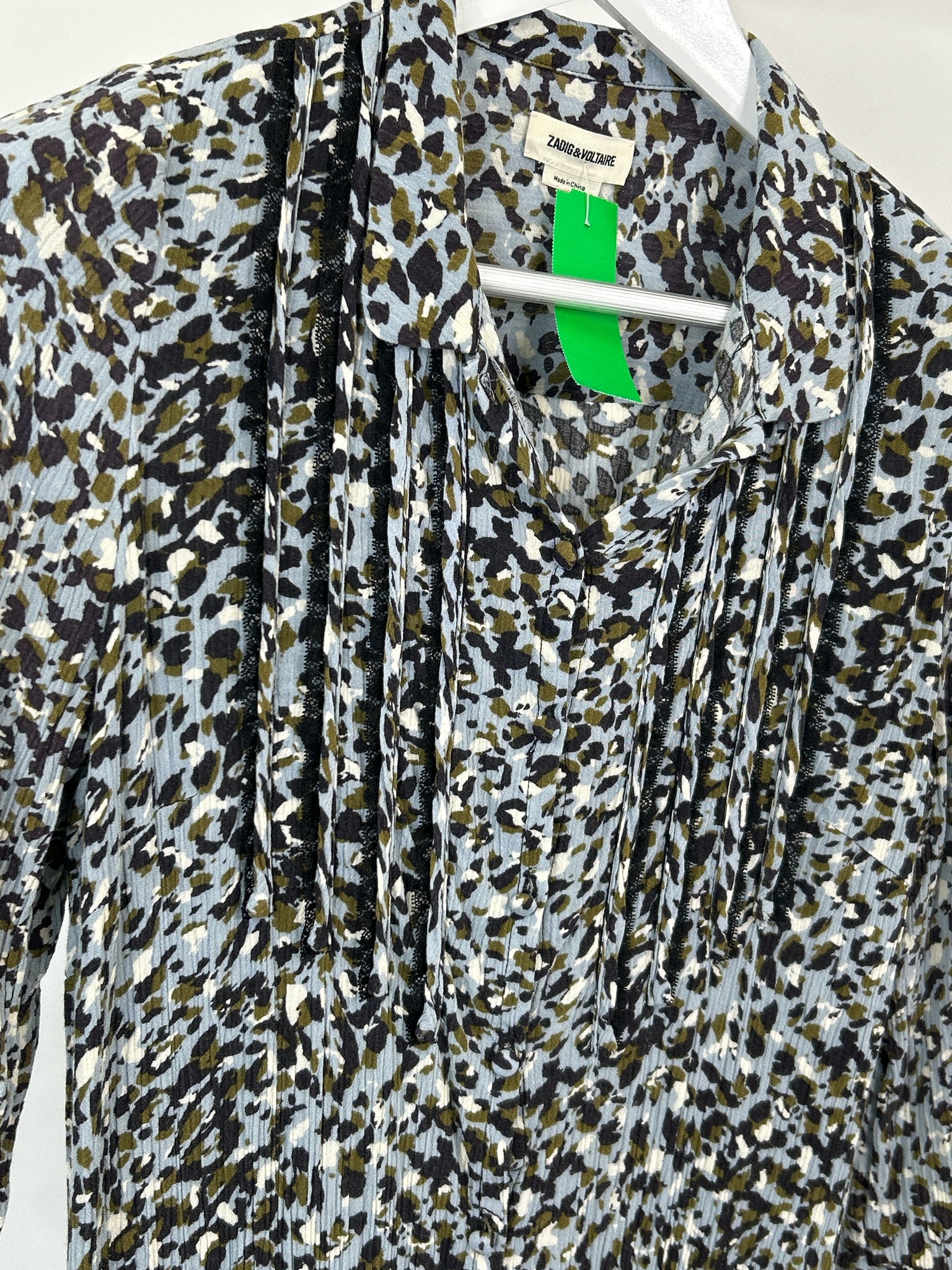 ZADIG&VOLTAIRE Size S Blue Print Women's Dress