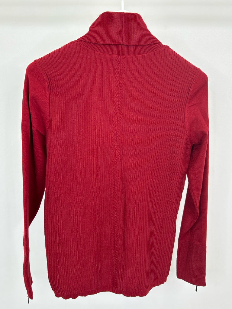 White House Black Market Women Size L BRICK RED Sweater