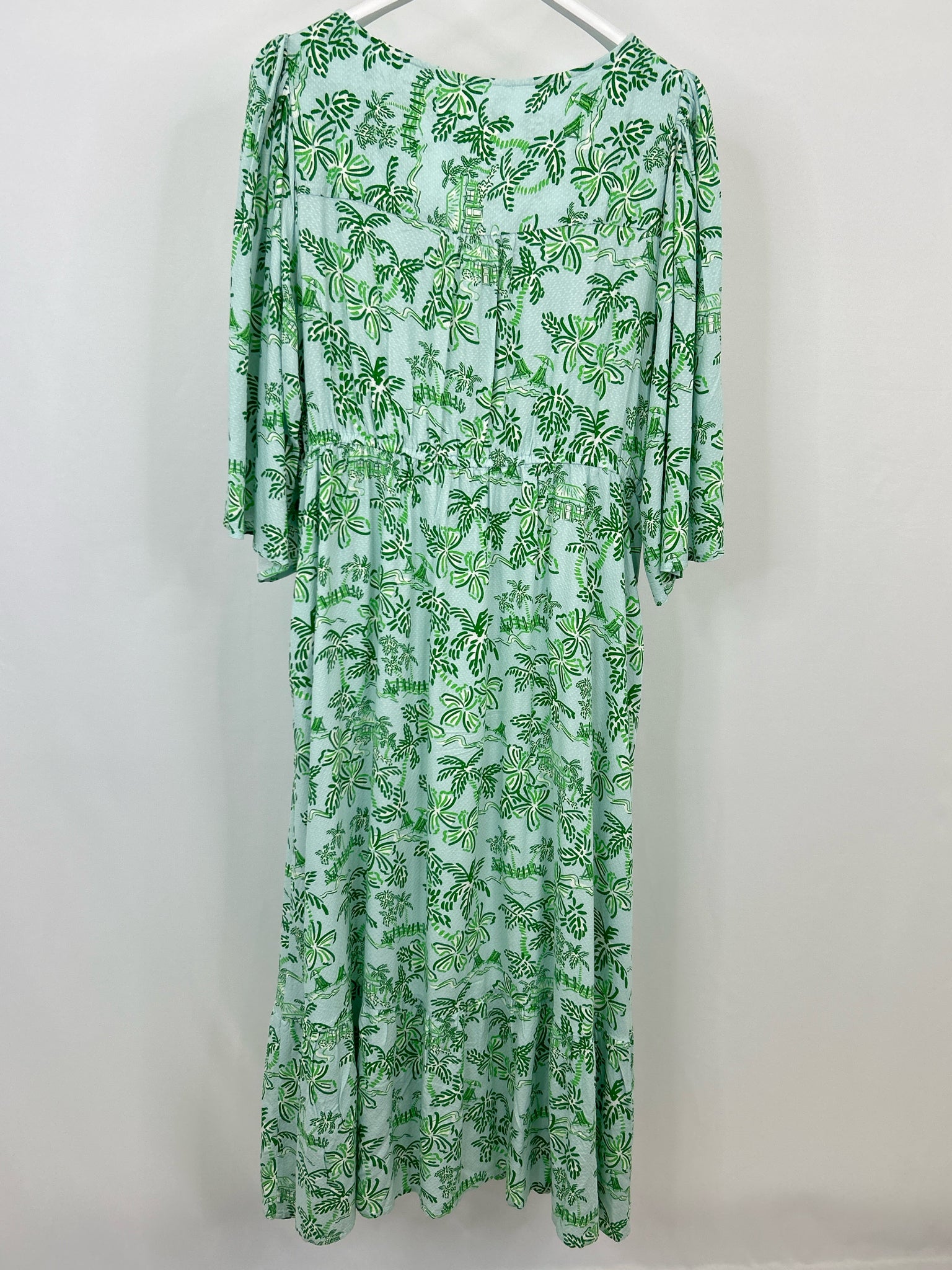 MARY SQUARE Size XL Green and Blue Women Dress