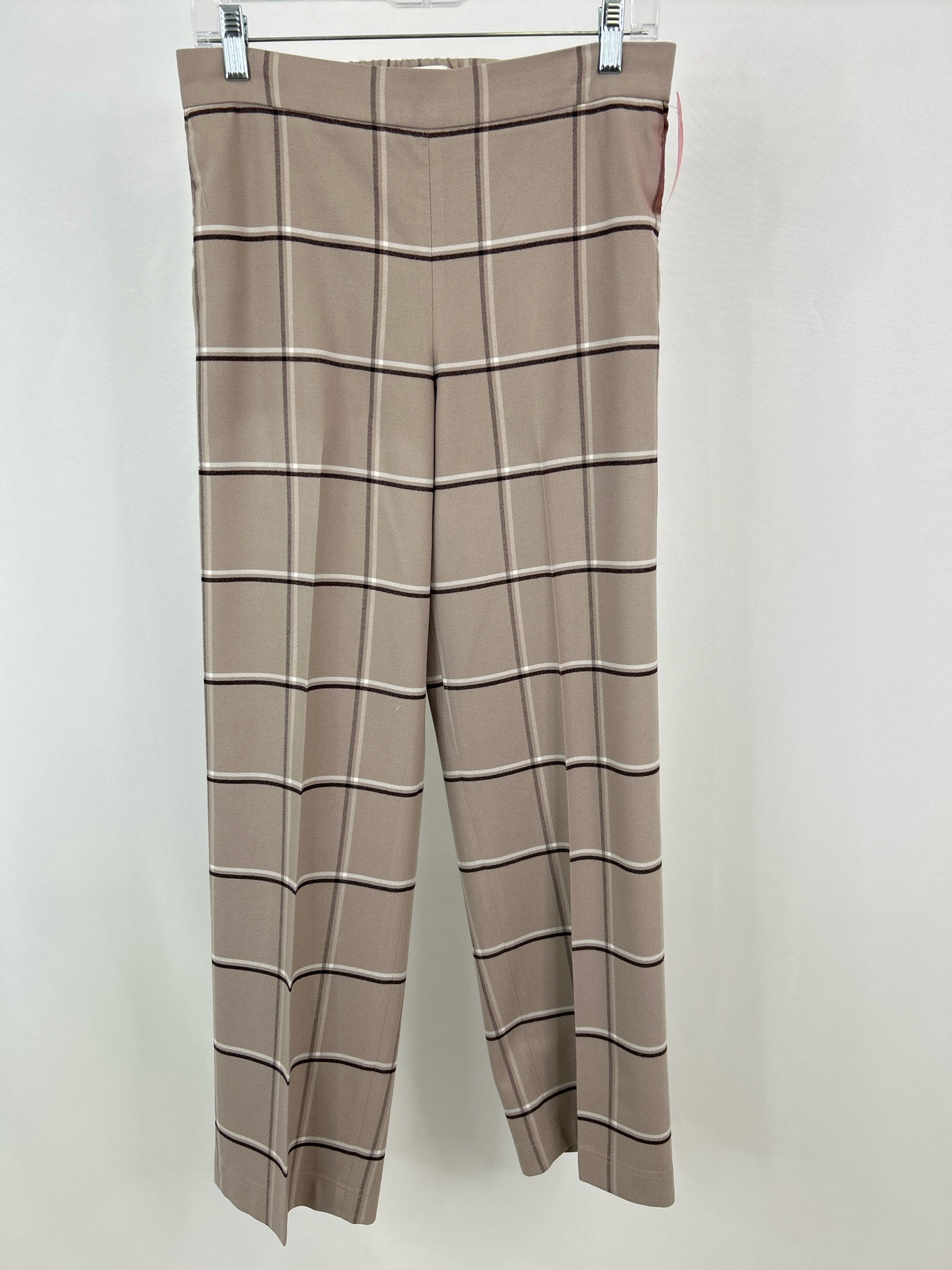 BABATON Size M Beige Plaid Women Pants