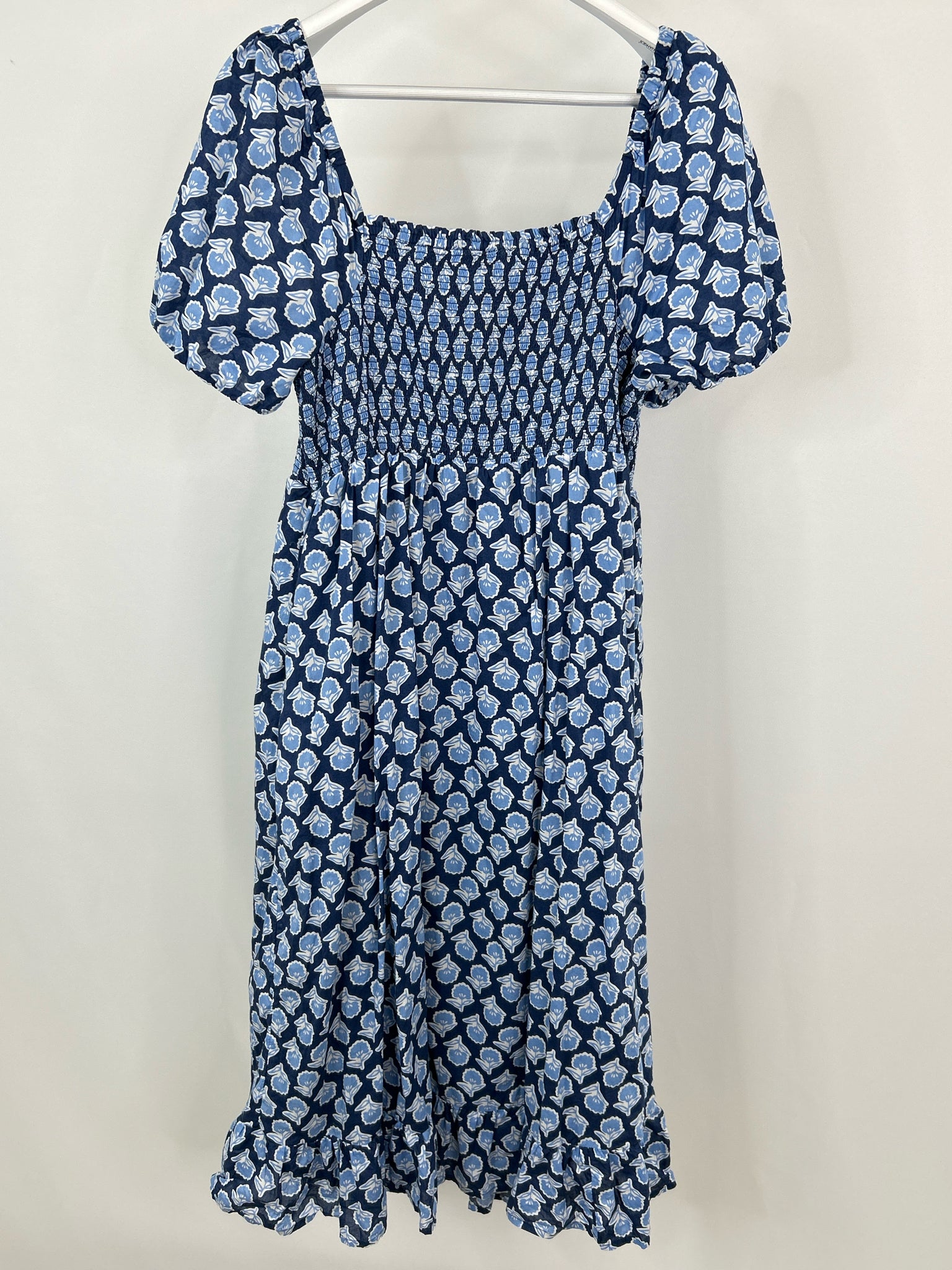 J.CREW Size XL Navy Print Women Dress