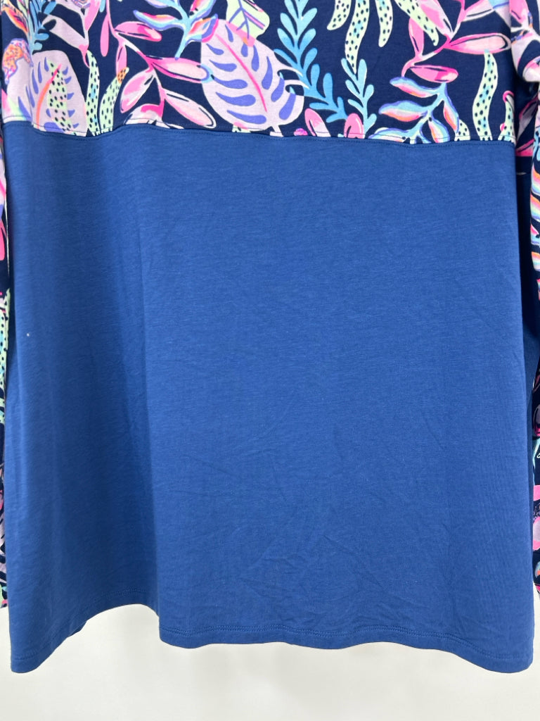 LILLY PULITZER Size XXL Navy and Pink Top NWT