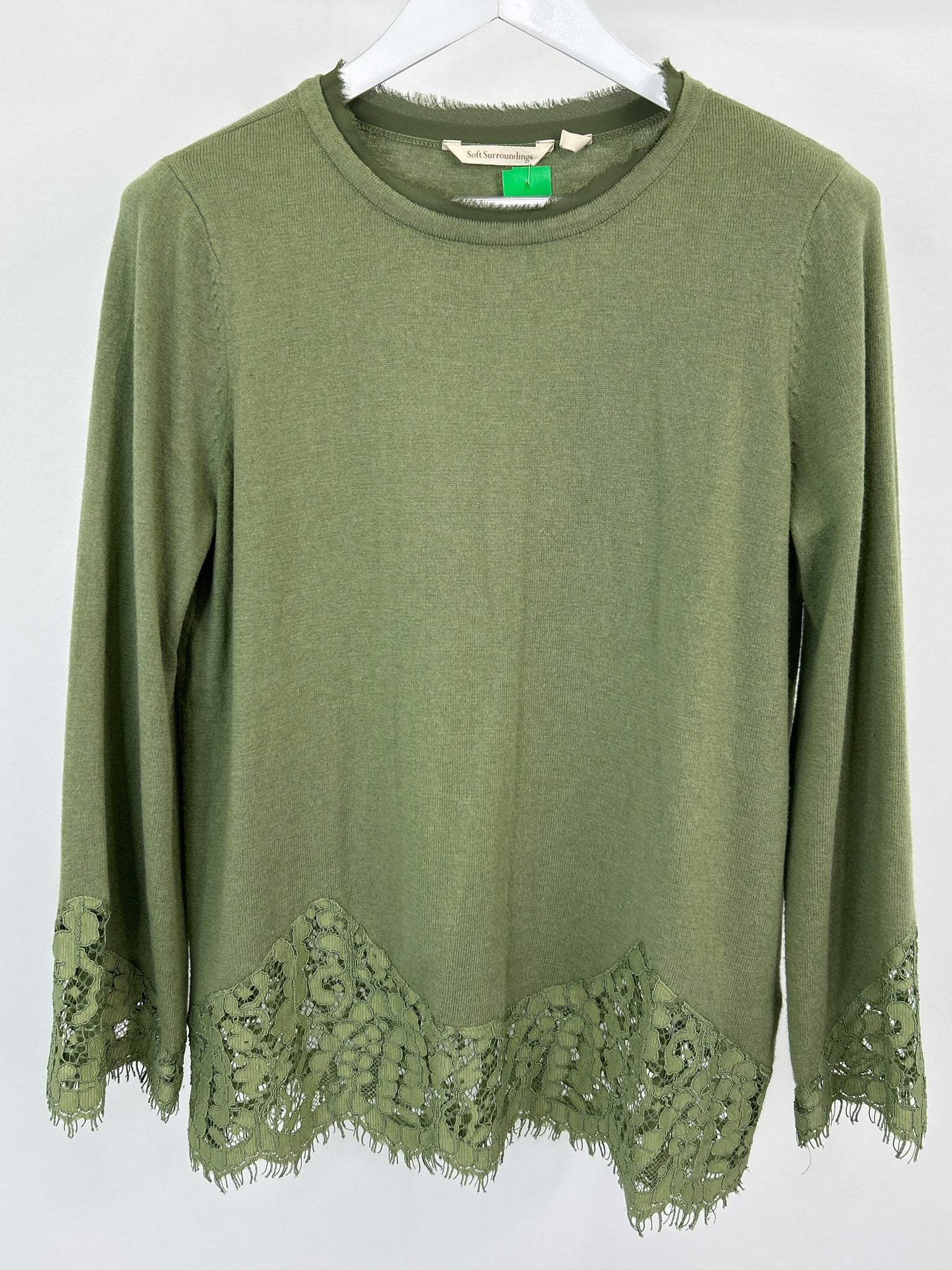 SOFT SURROUNDINGS Size PM Green Women Sweater