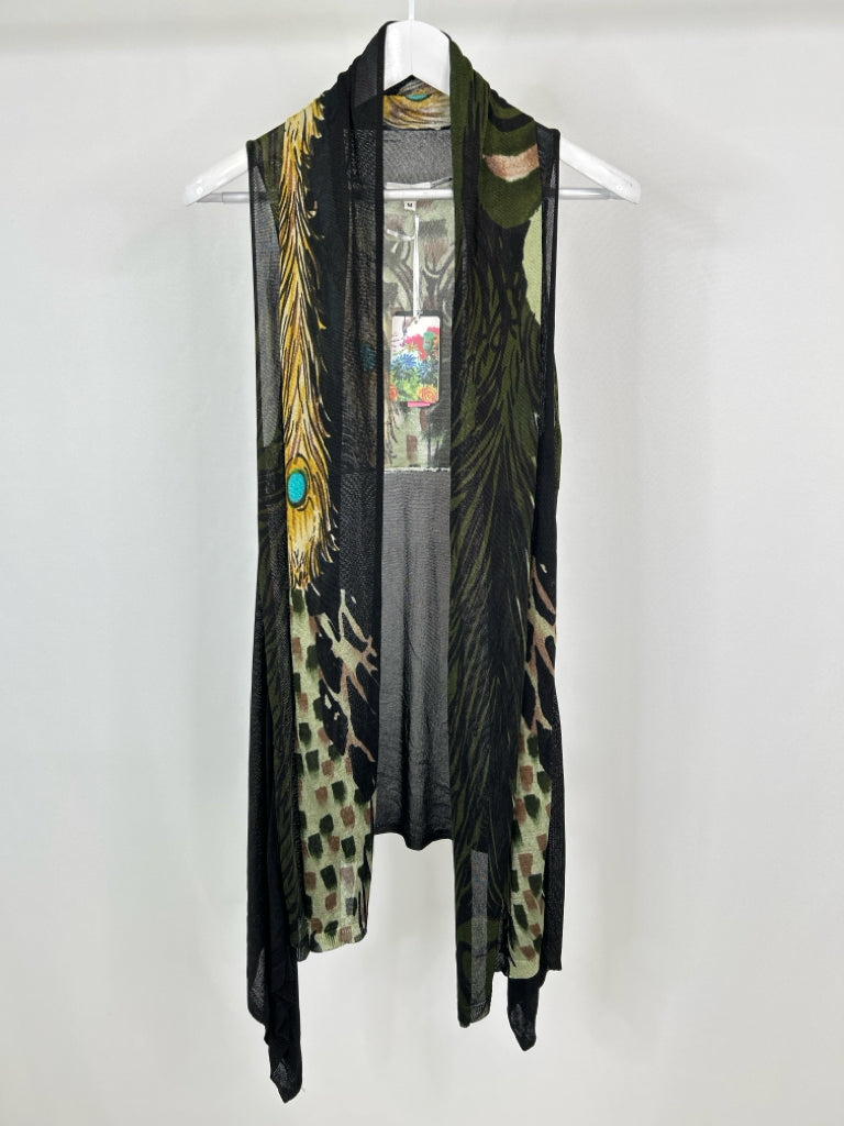 ADORE Size M Black Women's 3 Way Vest NWT
