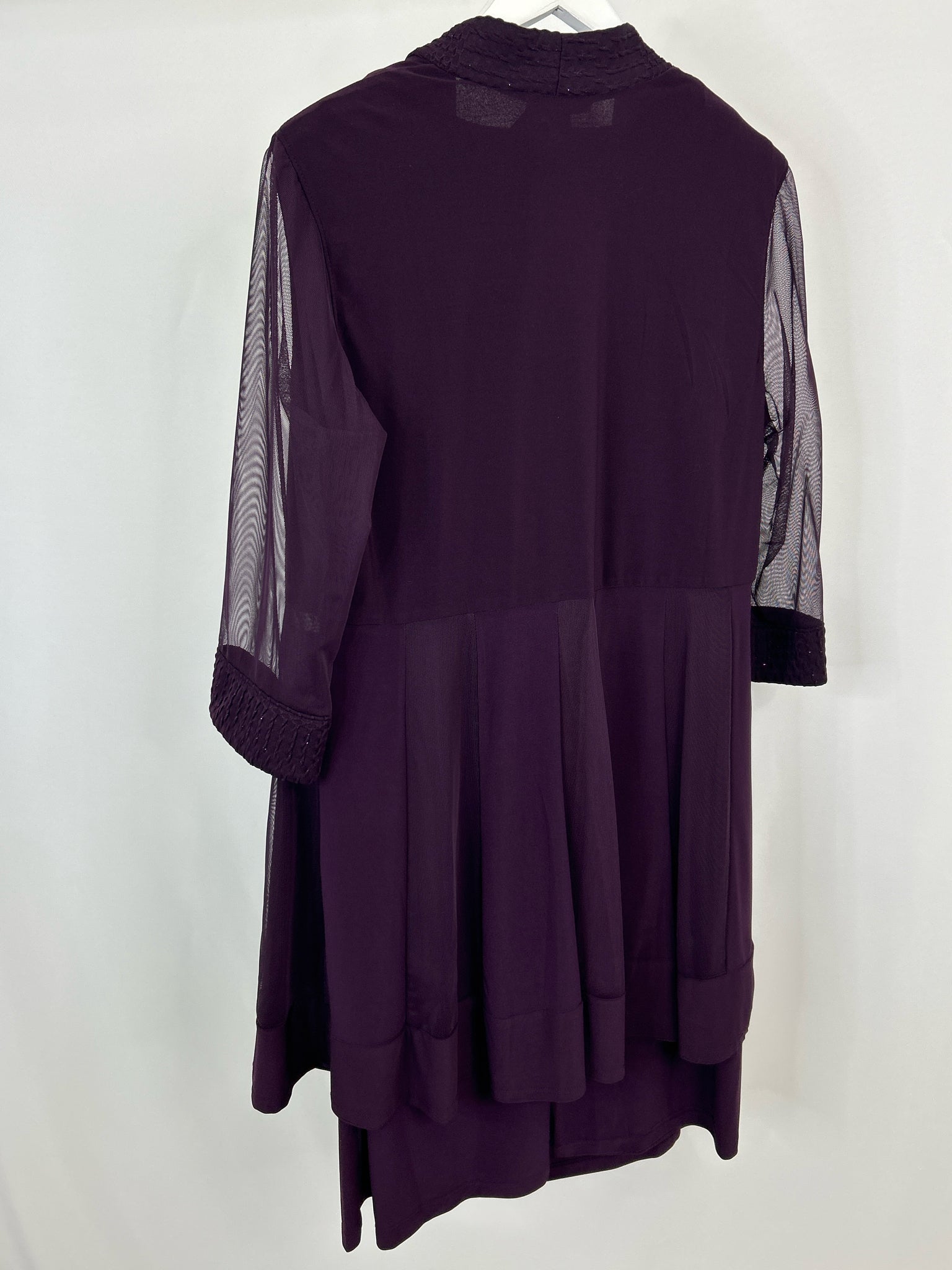 R & M RICHARDS Size 14W Plum Women 2-Piece w/dress