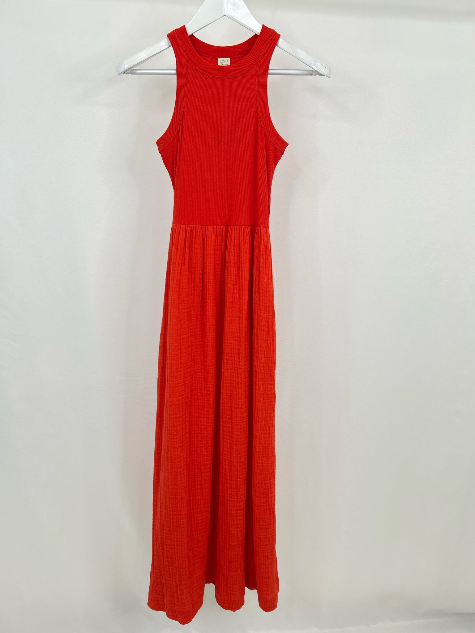 LOFT BEACH Size XS Orange Women Dress NWT