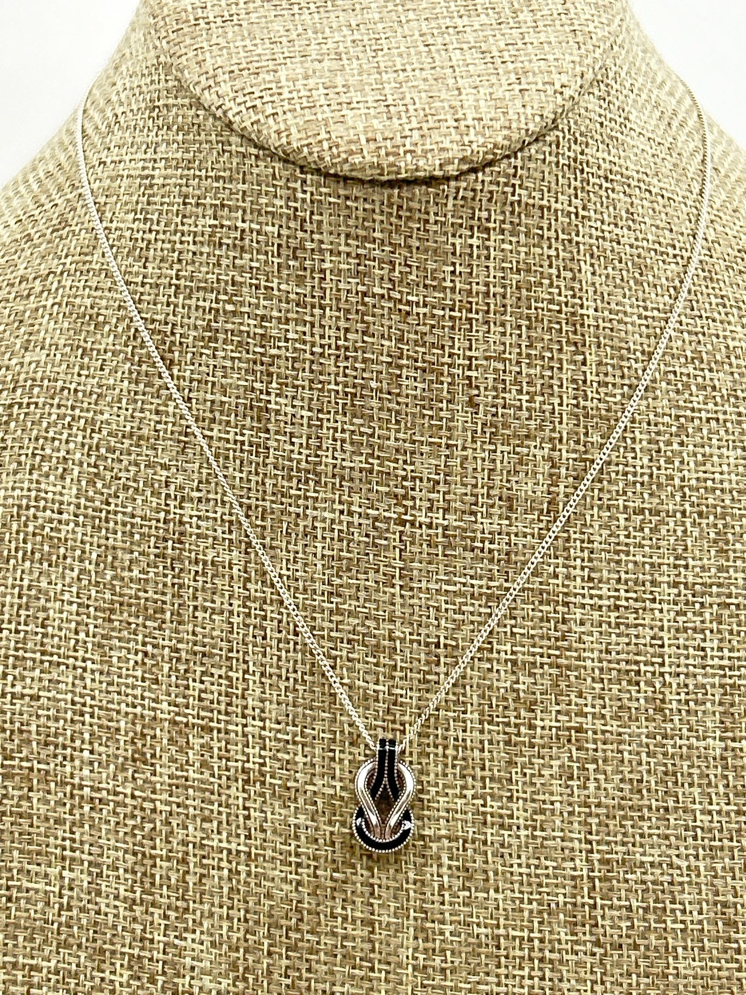 BRIGHTON Silver and Black Necklace