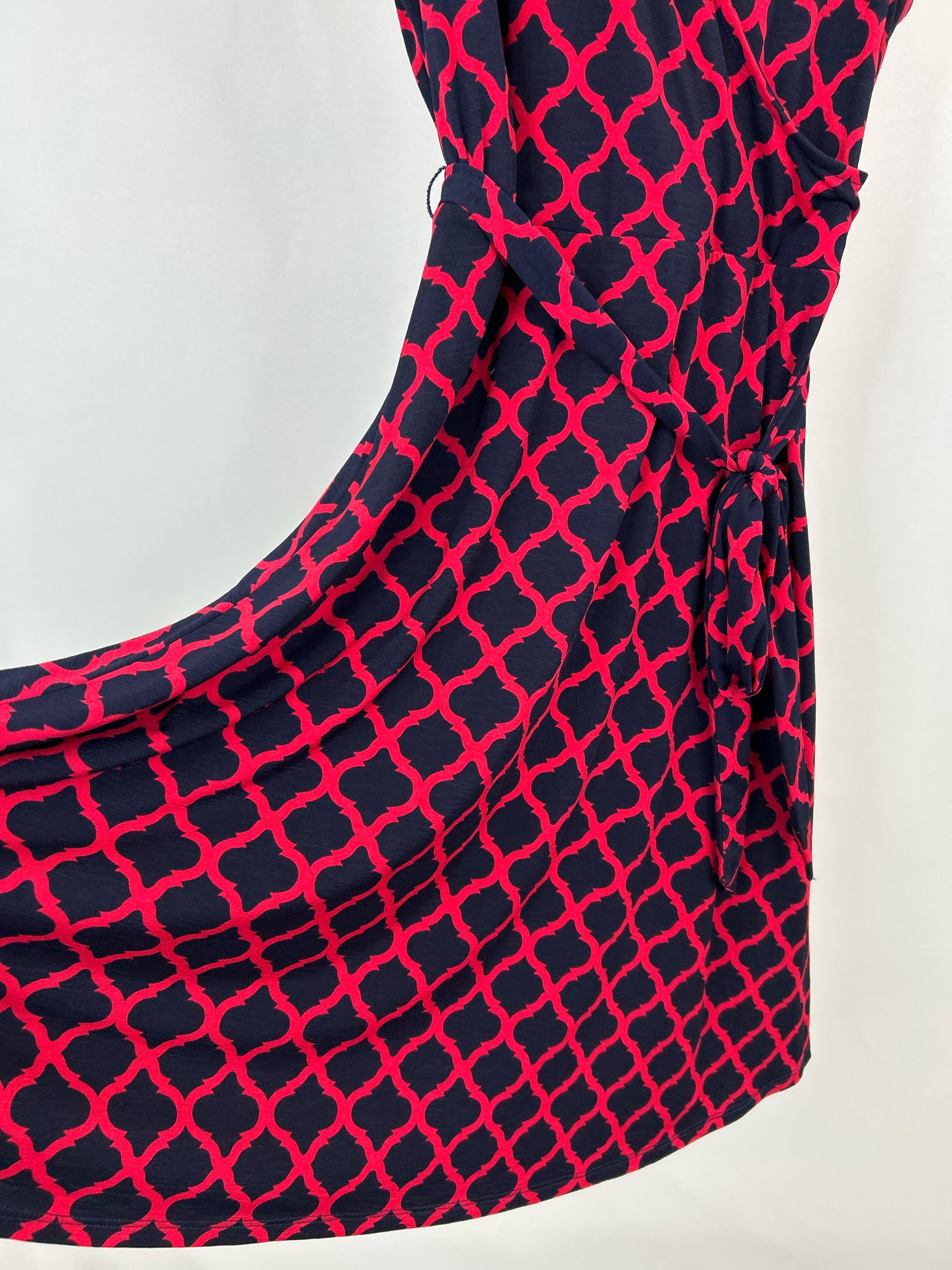 41 HAWTHORN Size L Red & Navy Women Dress NWT