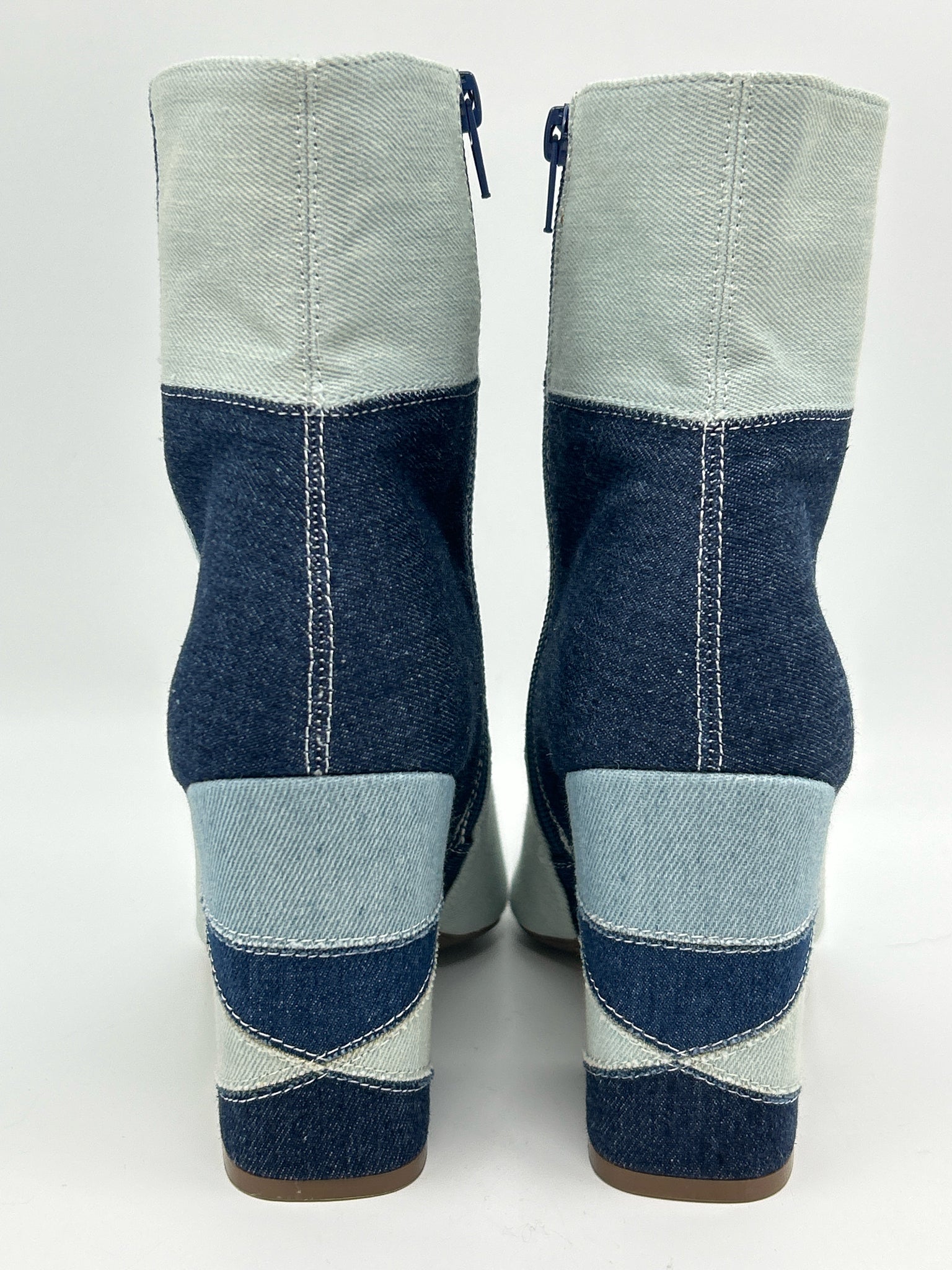 MADDEN GIRL Size 10M BLUE DENIM Women Booties