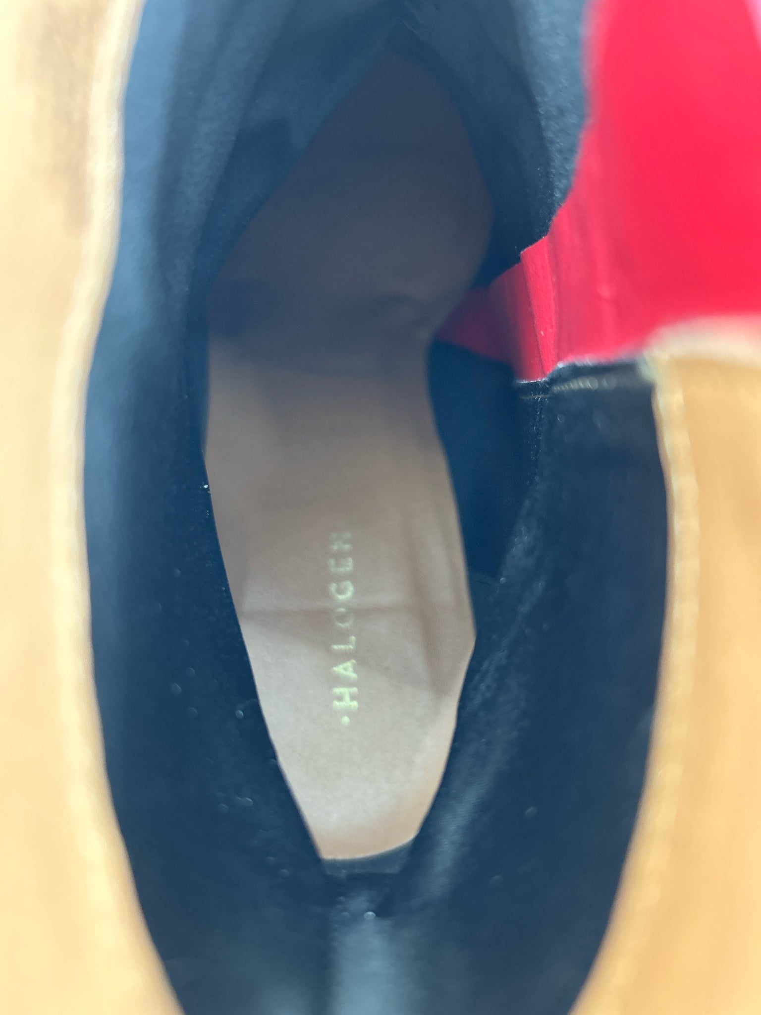 HALOGEN Size 8M Red Women Booties