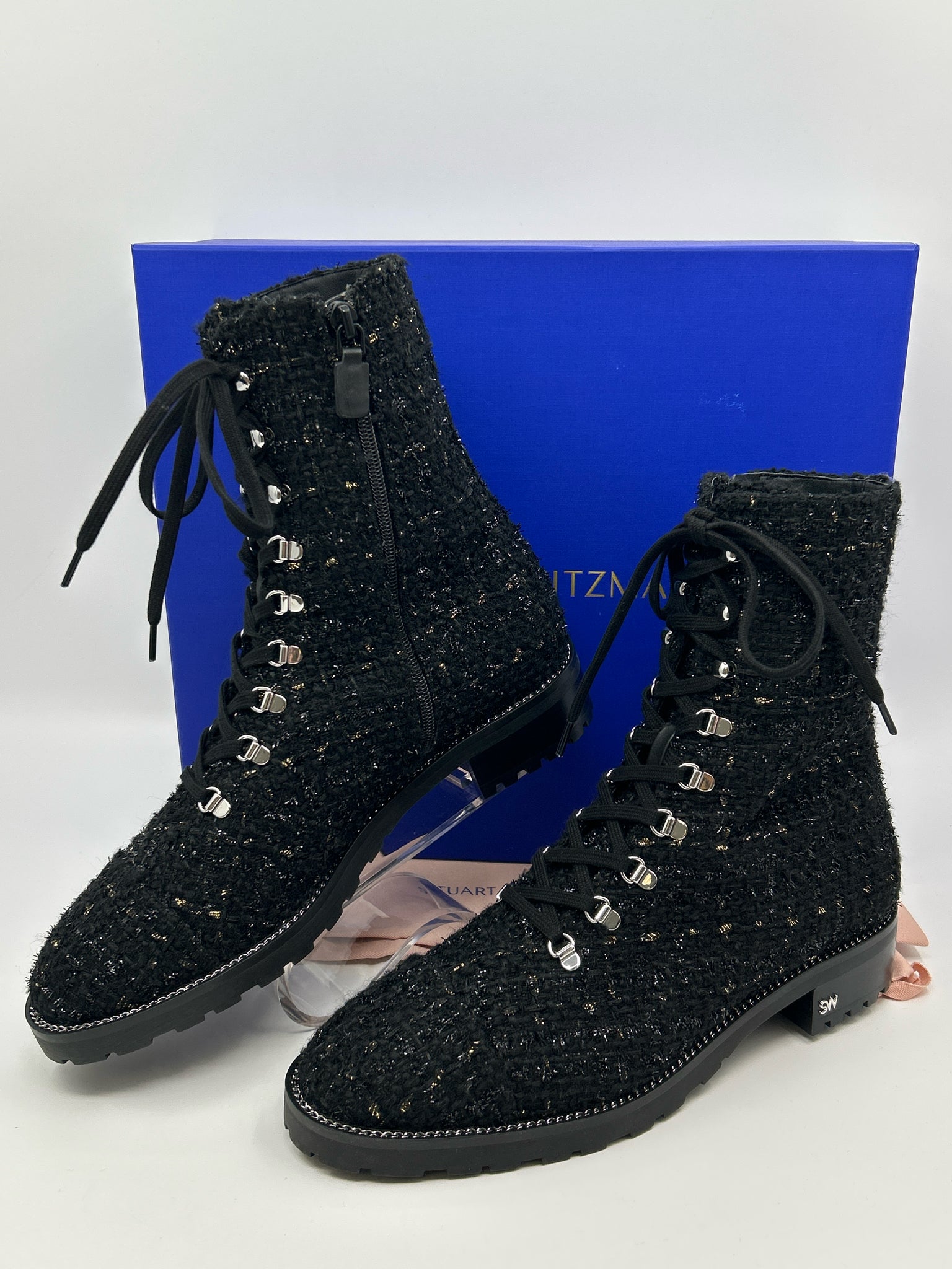 STUART WEITZMAN NIB Size 10B Black Women Booties