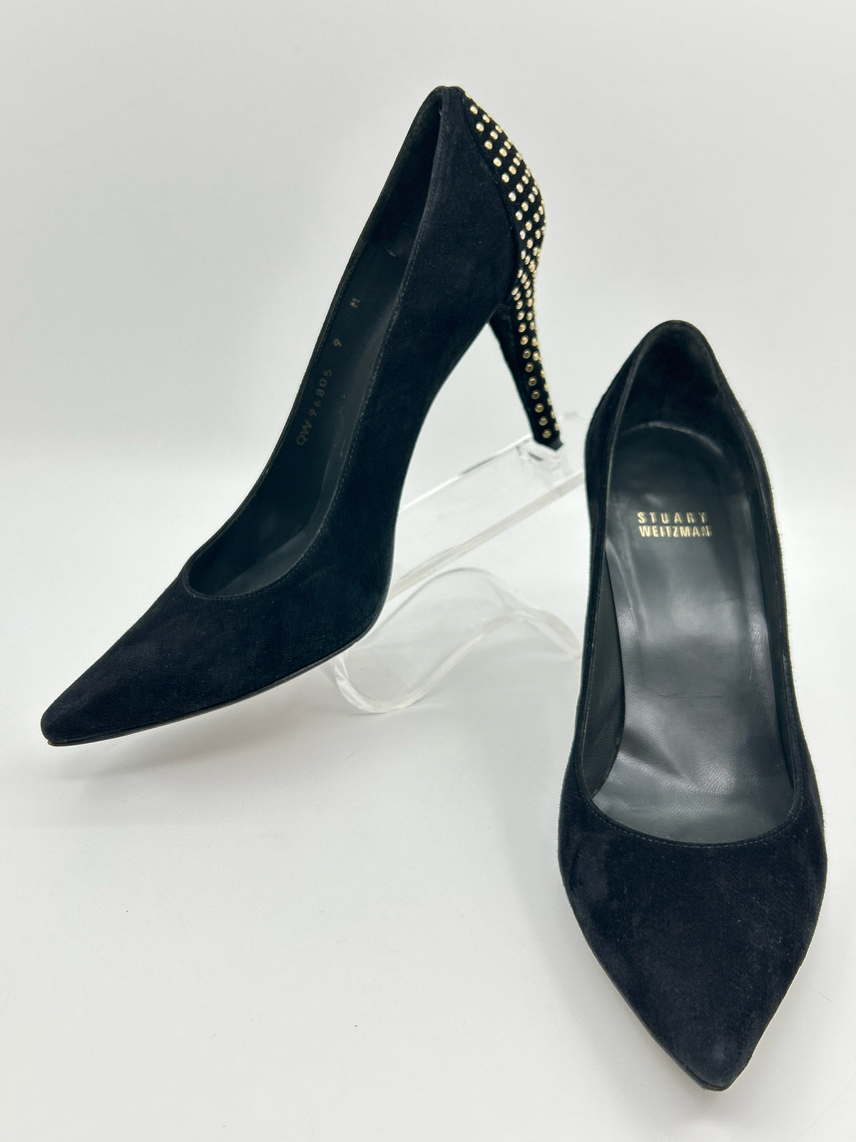 STUART WEITZMAN Size 9M Black Women Pumps