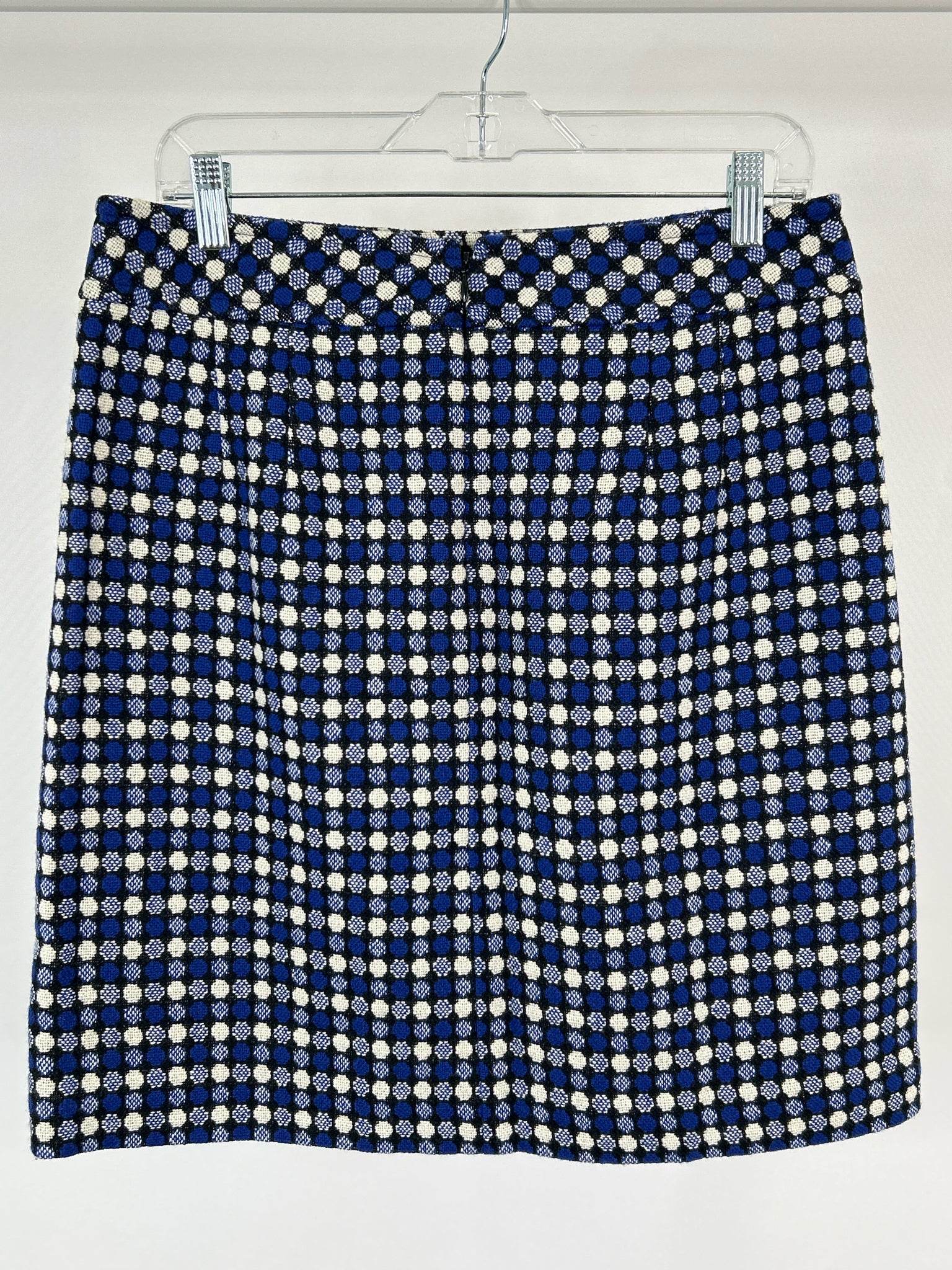 TALBOTS Size 8 Blue Print Women Skirt