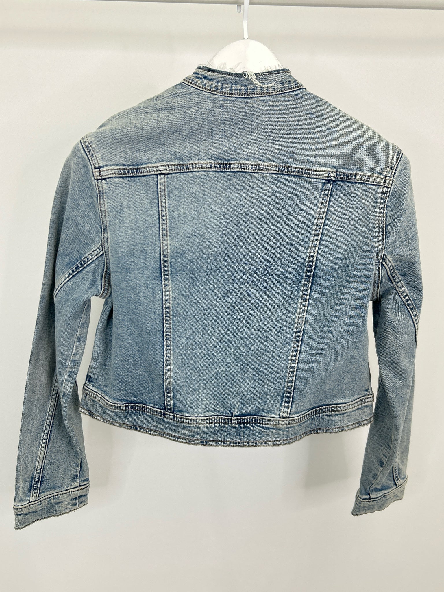 MNG NWT Size L BLUE DENIM Women Jacket