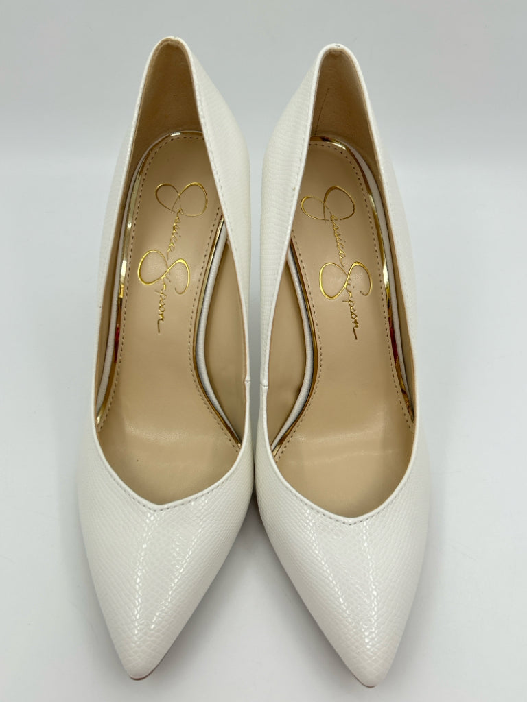 JESSICA SIMPSON Size 8.5M White Women's Pumps