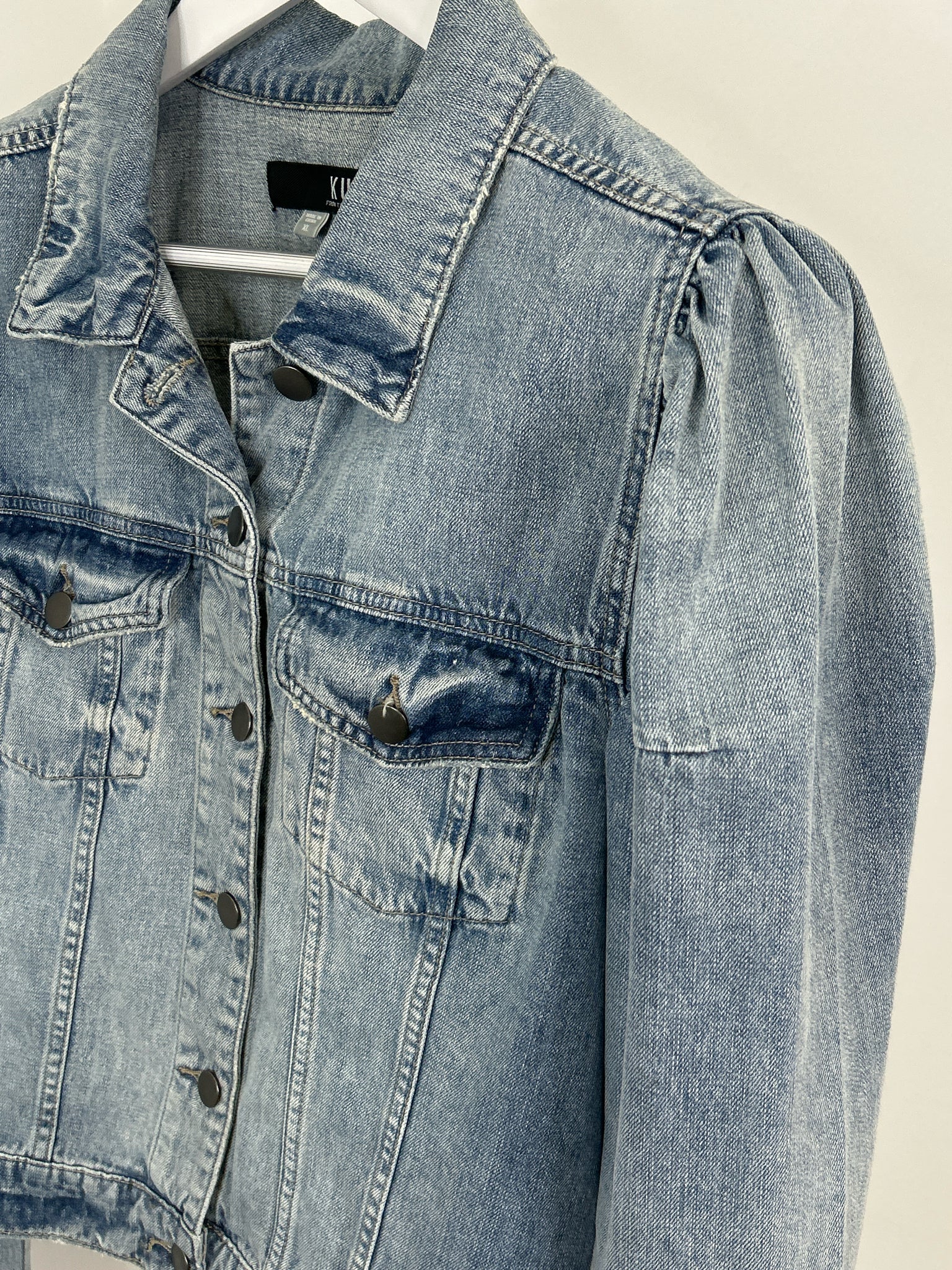 KUT Size XL LIGHT BLUE DENIM Women Jacket