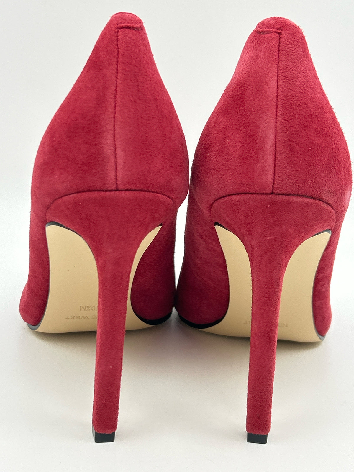 NINE WEST Size 10.5M Red Women Pumps