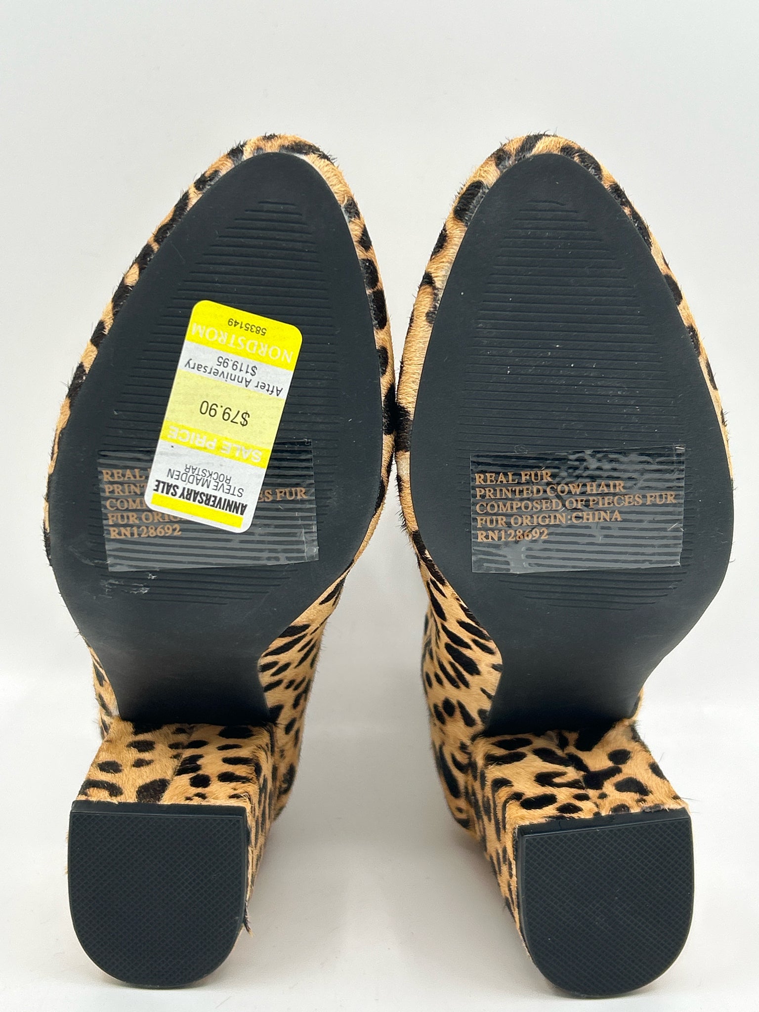 STEVE MADDEN Size 6.5M Animal Print Women Booties NWT