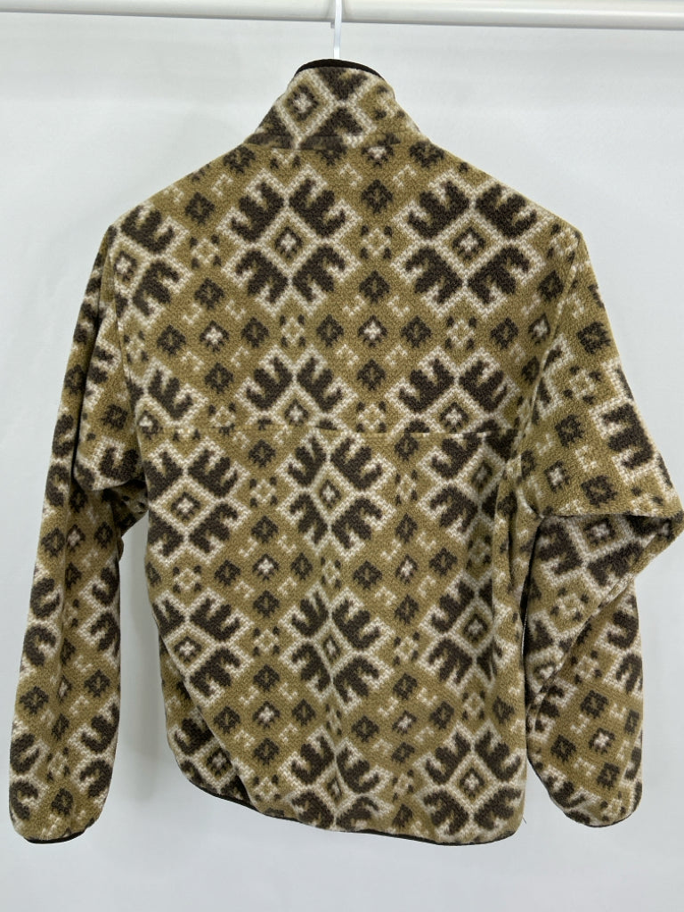 PATAGONIA Women Size S Brown Print Pullover