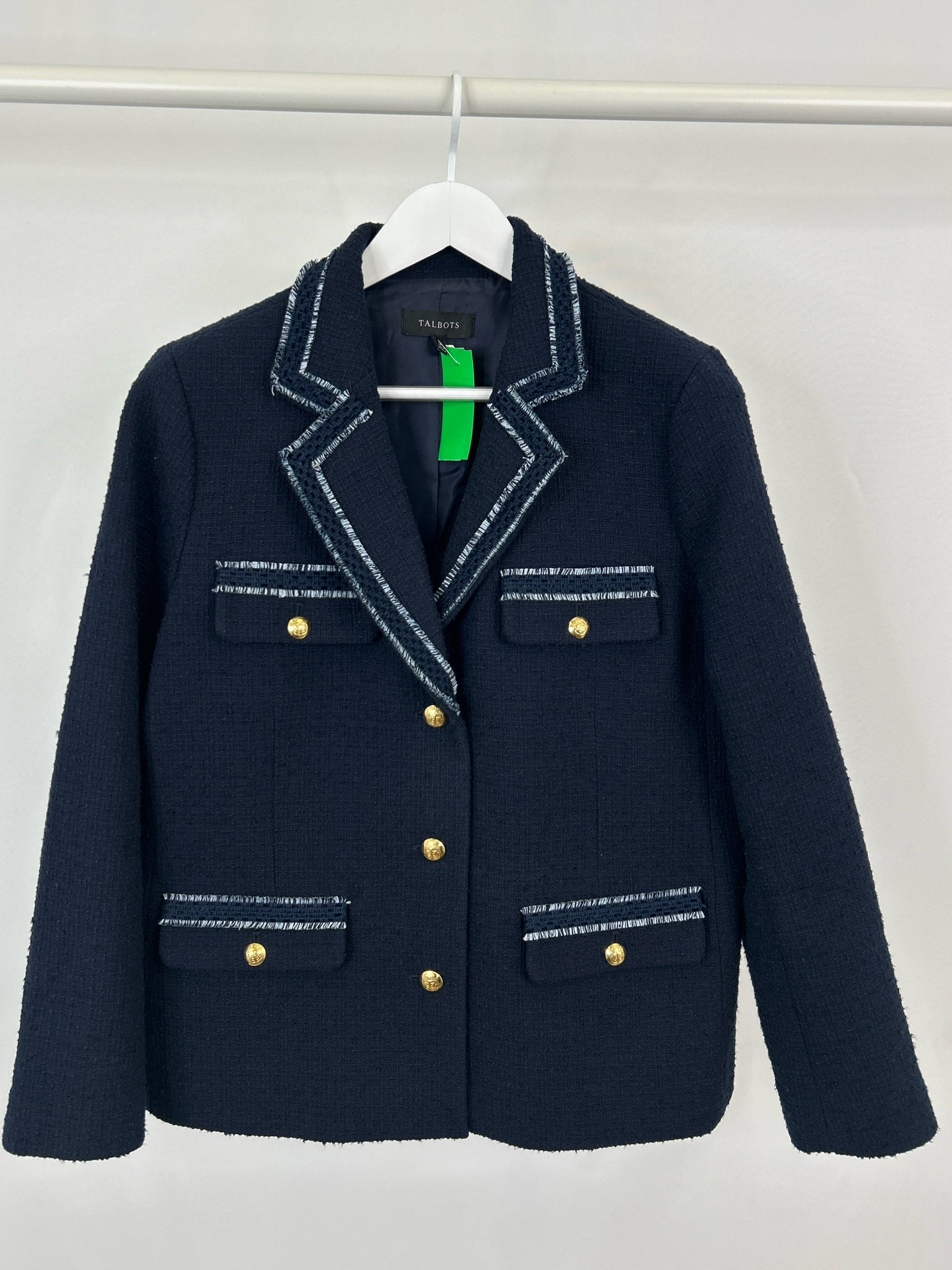 TALBOTS Size 14 Navy Women Blazer