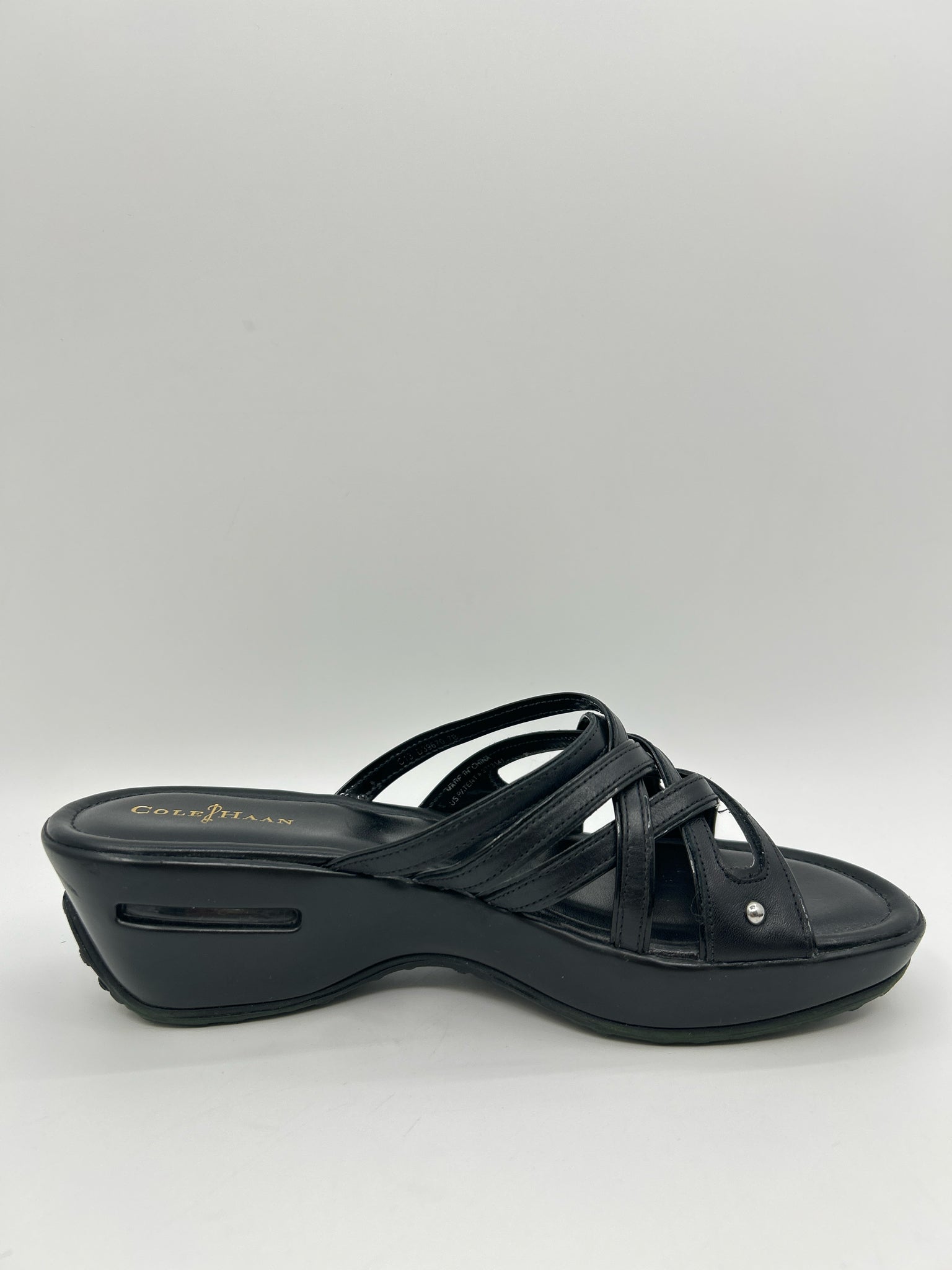 COLE HAAN Size 7B Black Women Sandal
