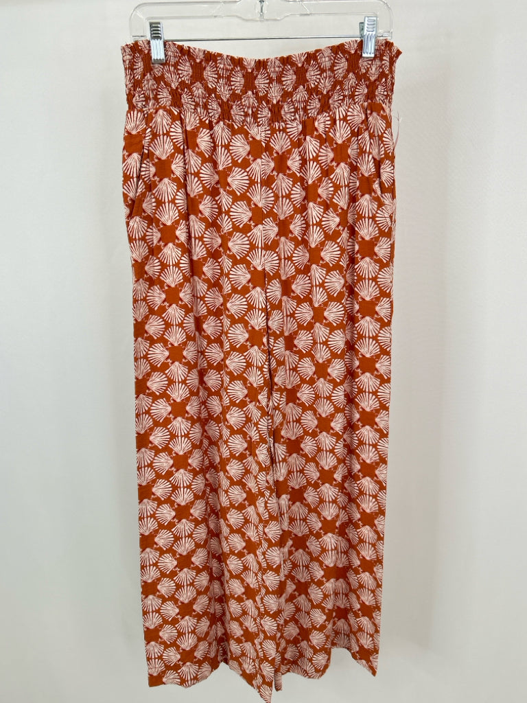 MAEVE Size M RUST AND WHITE Women's Pants