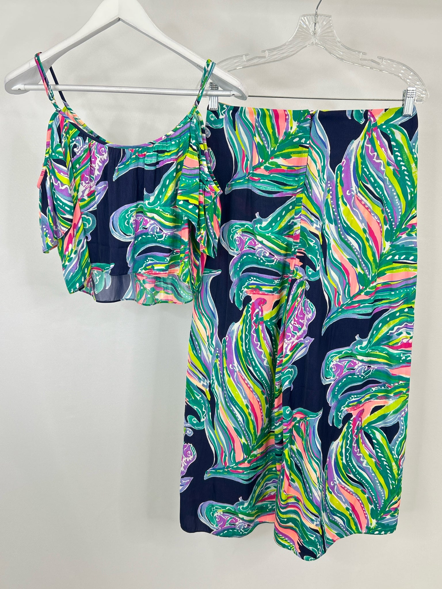 LILLY PULITZER Size 6 Multi-Color Women 2-Piece w/pants