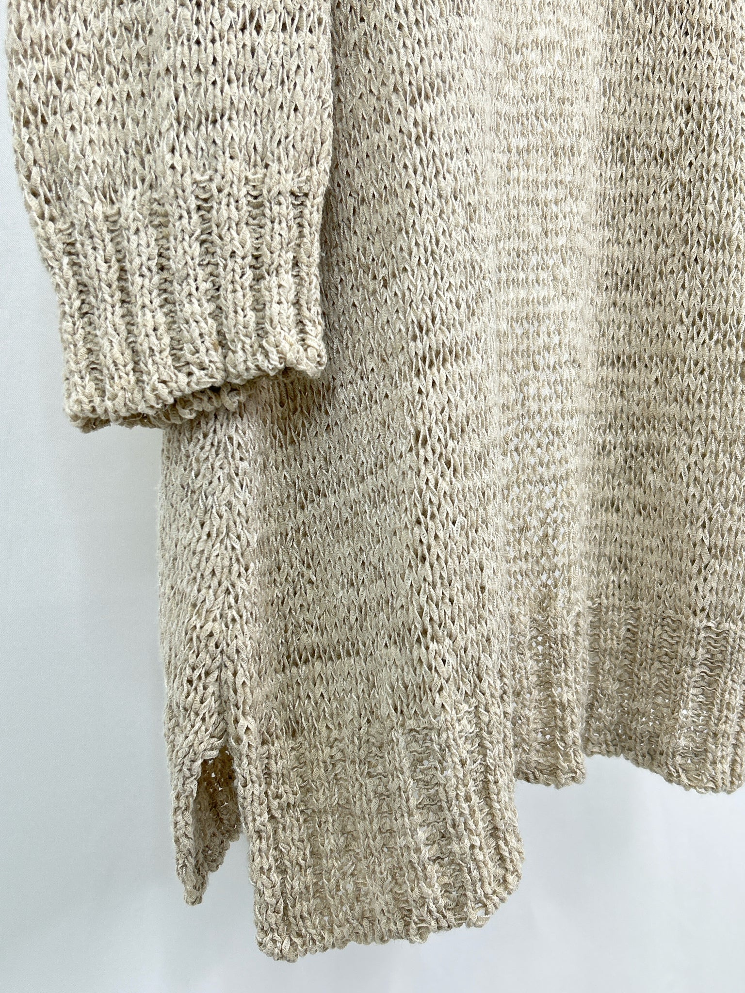 EILEEN FISHER Size XL Beige Women Cardigan