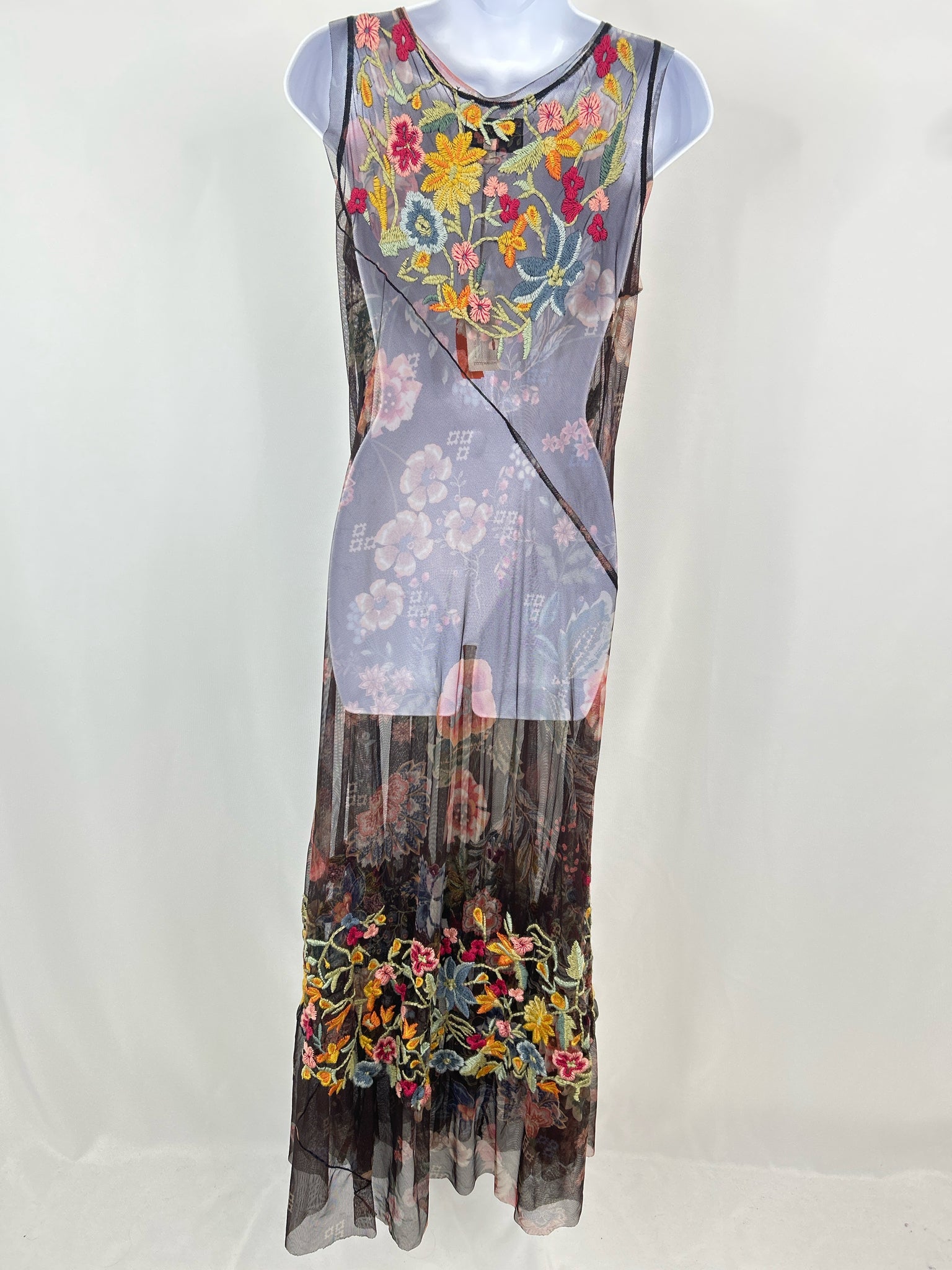 JOHNNY WAS Size L Brown Women Dress