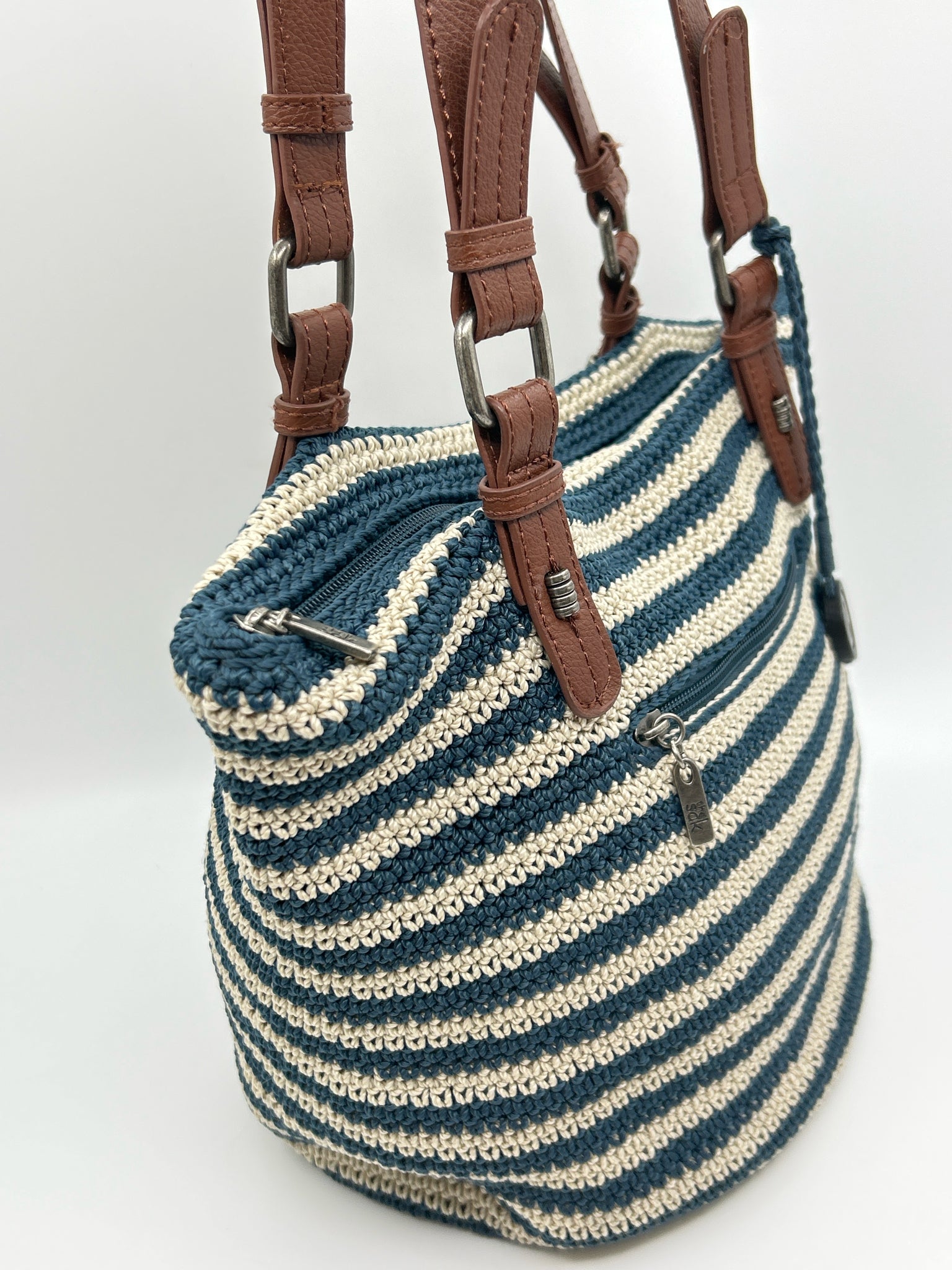 THE SAK BLUE AND BEIGE Women Purse