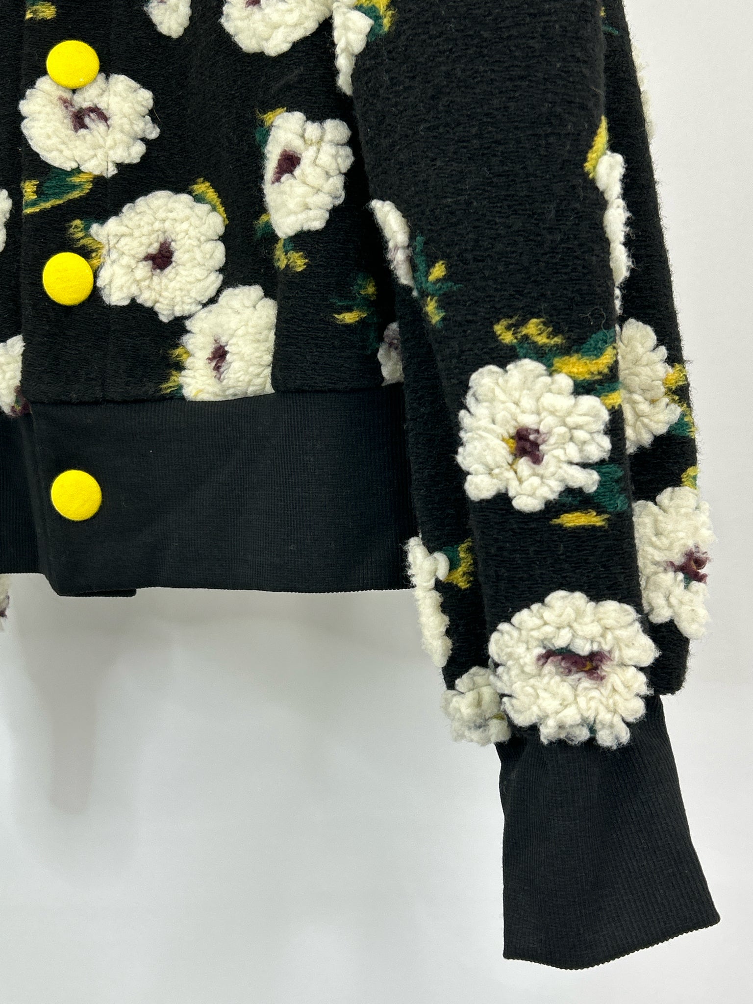 NO BRAND Size S/M Black Floral Women Jacket