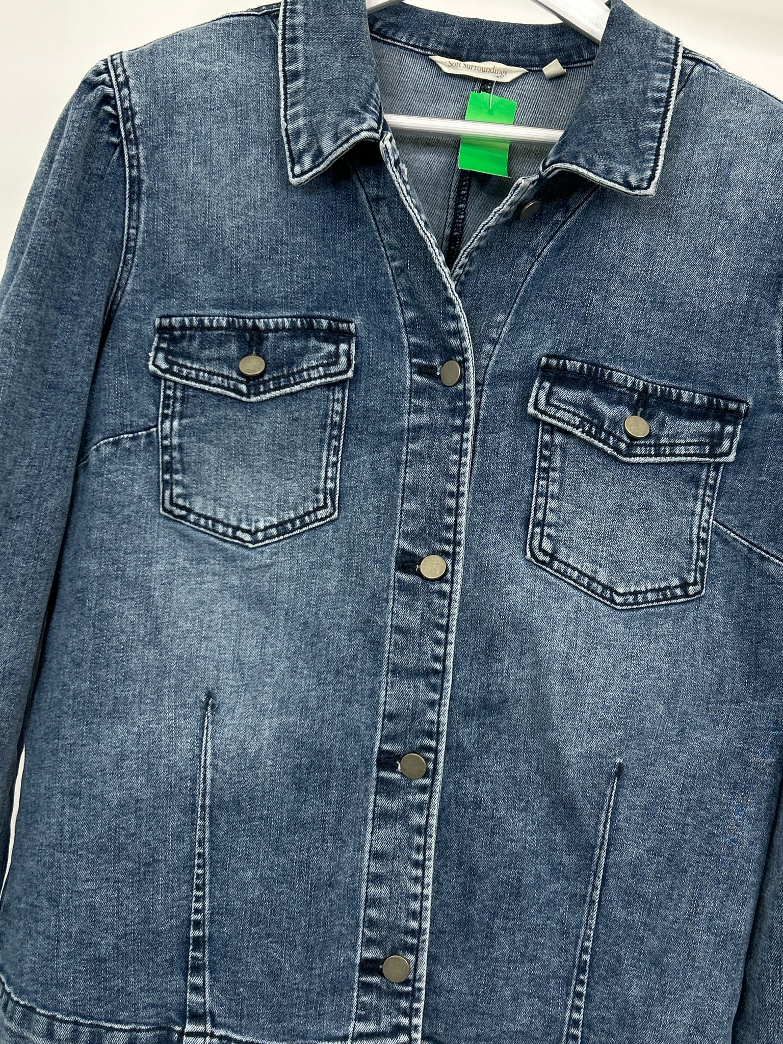 SOFT SURROUNDINGS Size XL BLUE DENIM Women Jacket