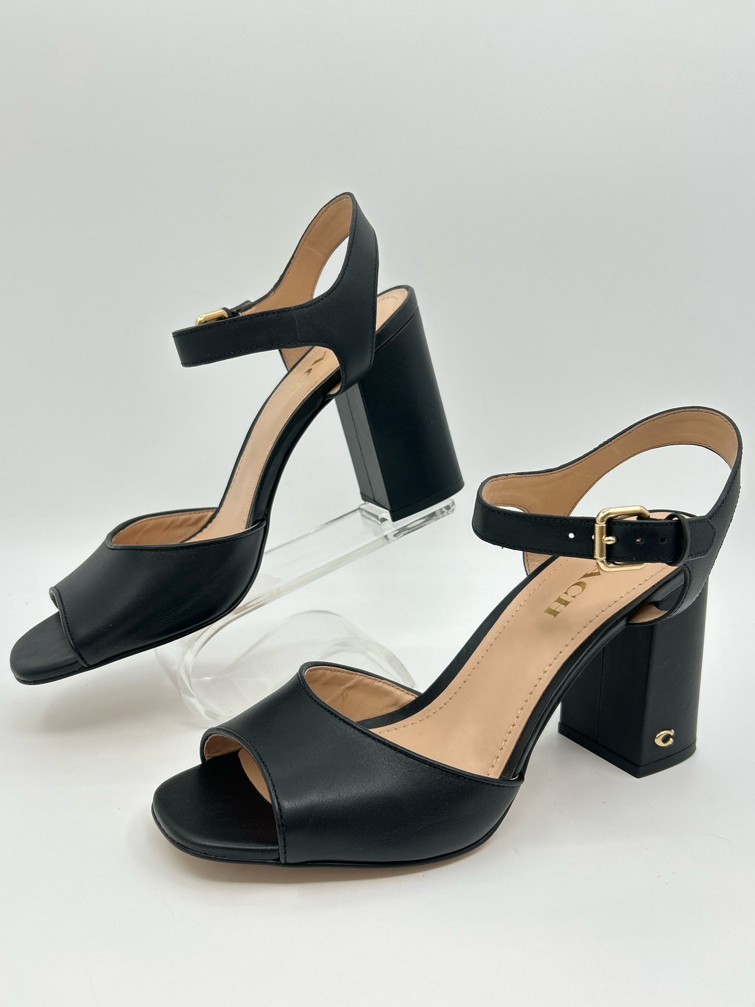 COACH Size 10 Black Women Sandal NWOB