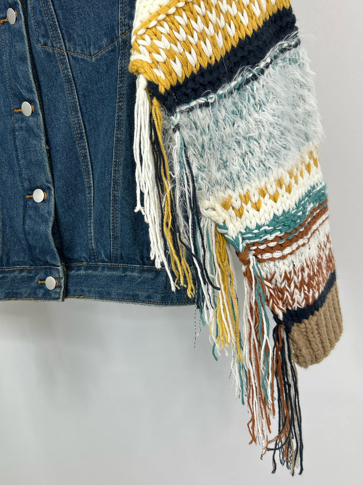 POL Size L BLUE DENIM Women Jacket