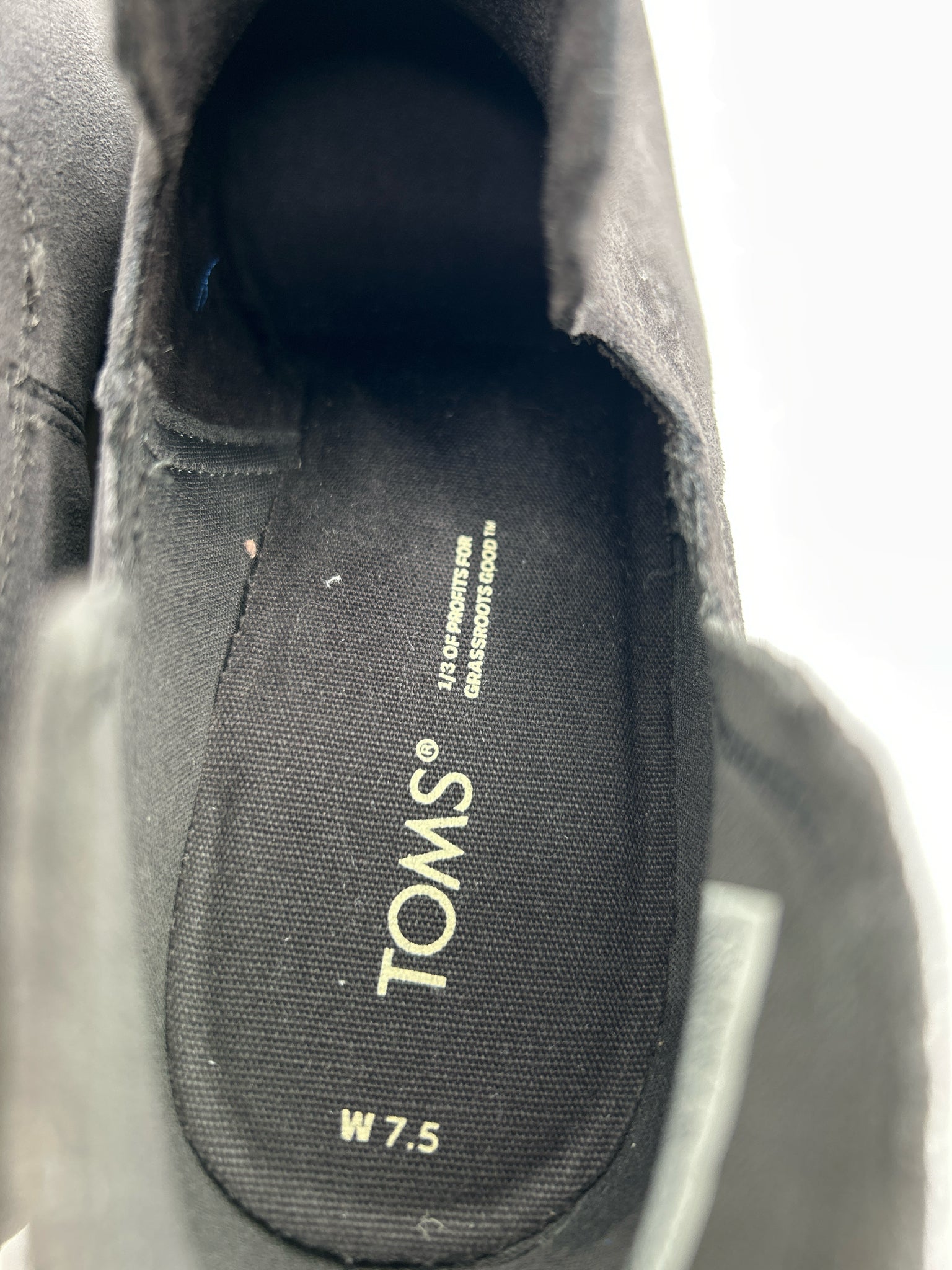 TOMS Size 7.5 Gray Women Booties